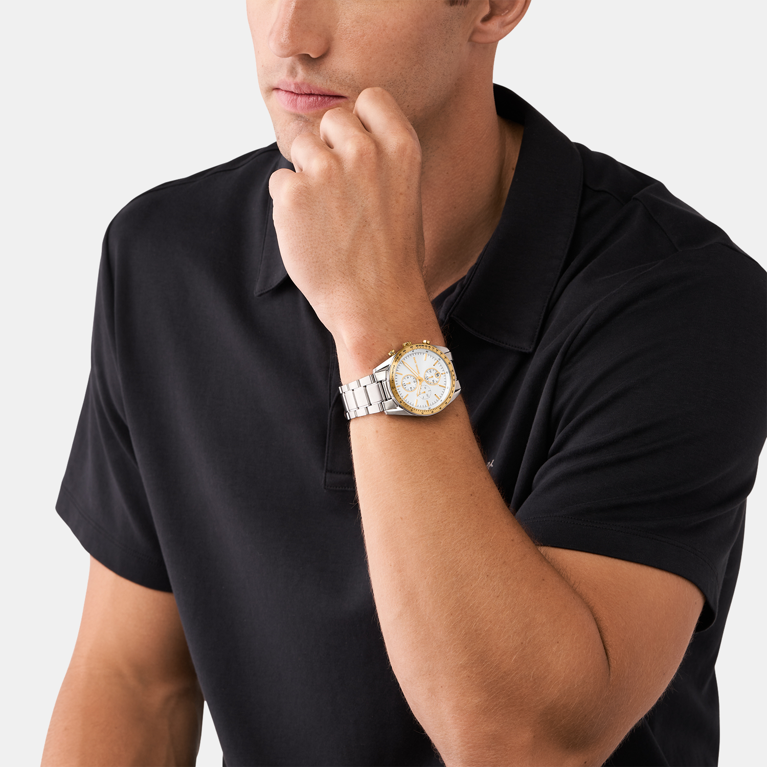 Michael Kors Accelerator Men Quartz White Dial Chronograph Stainless Steel Watch MK9112 - view 7