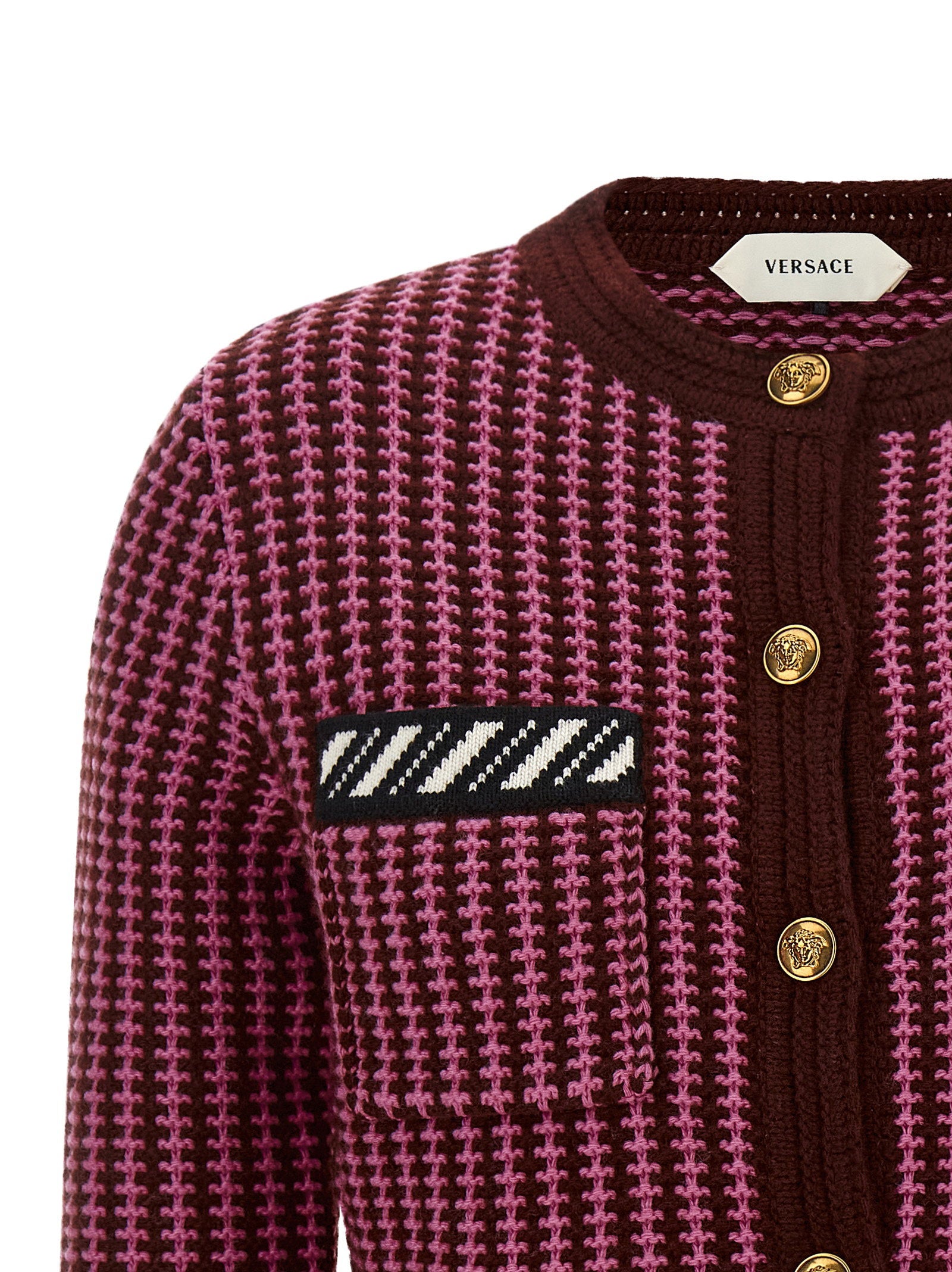 Versace Crochet Cardigan – 100% virgin wool - view 3