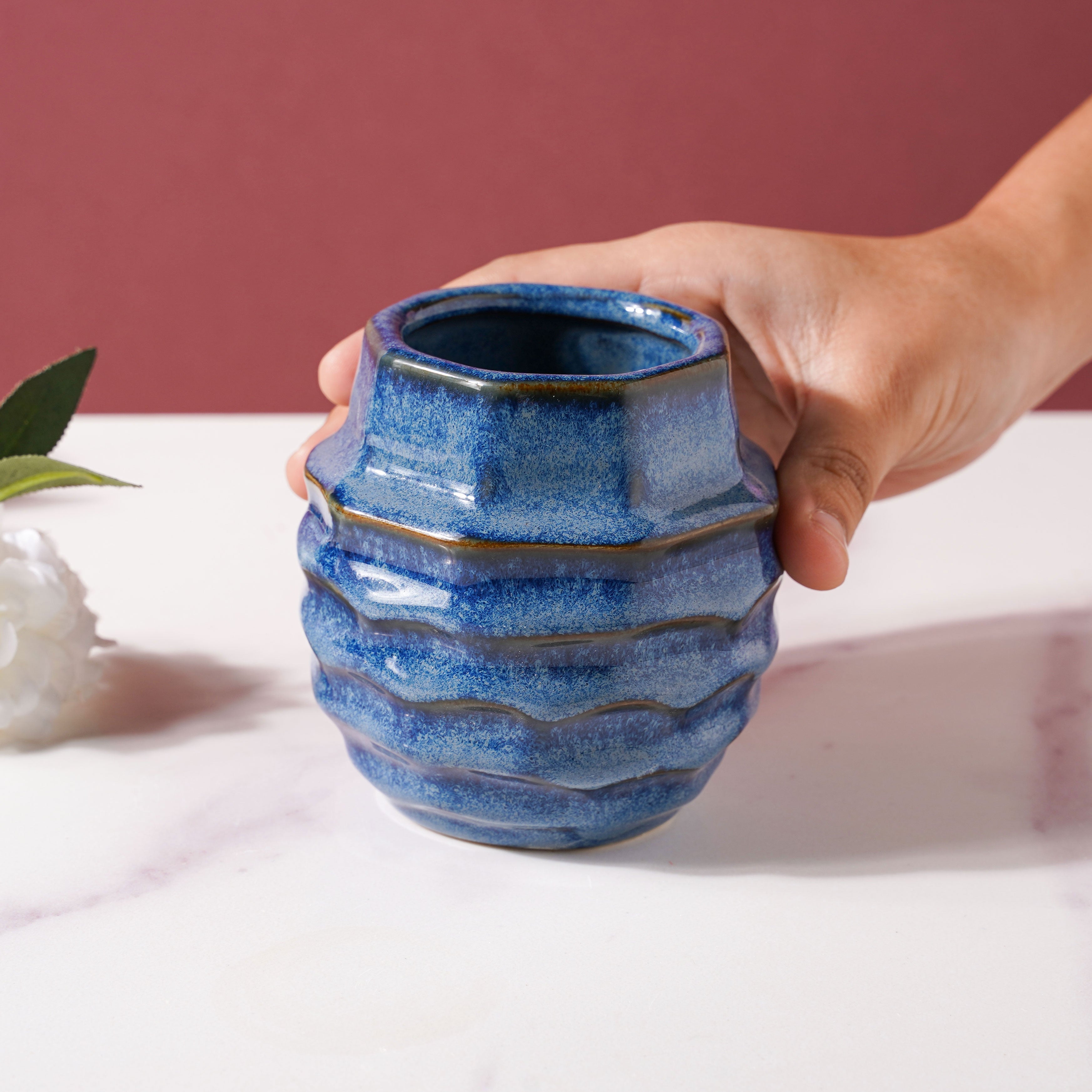 Nestasia Wave Textured Vase - view 2