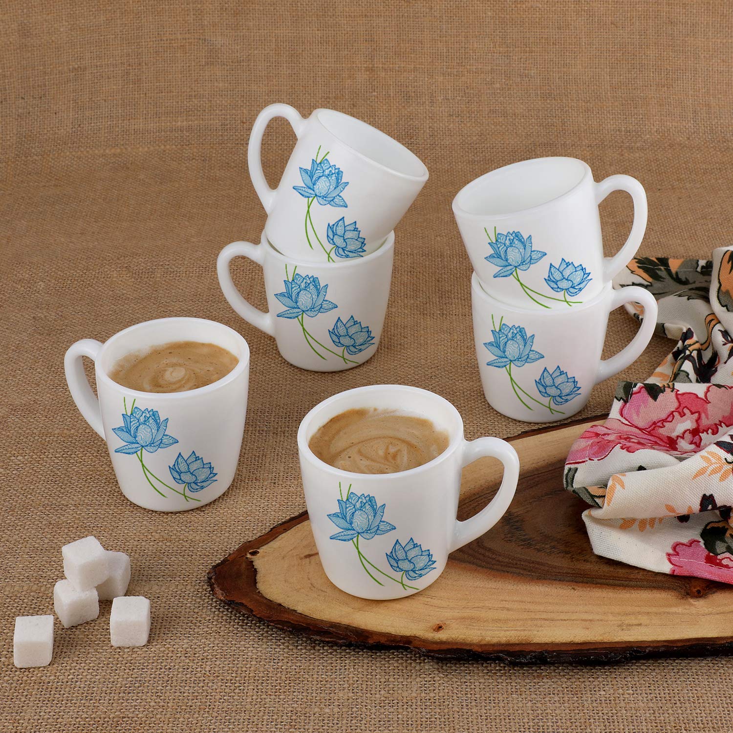 Cello Imperial Neelkamal Ricca Mugs, 6 Pieces