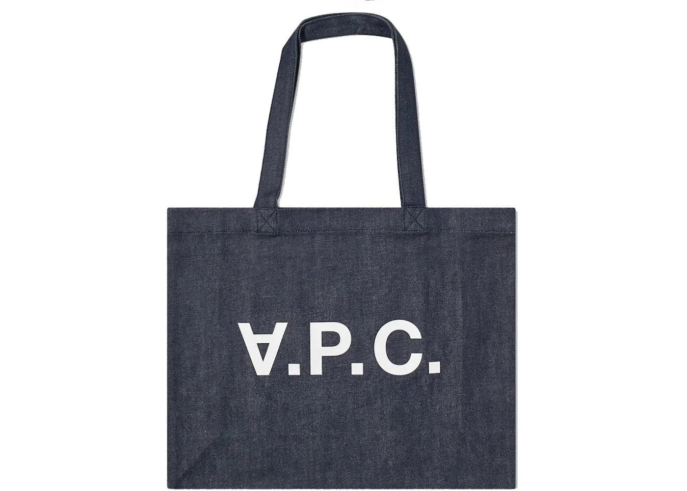 P c shopping – A.P.C. Shopping Daniel Tote Bag Dark Indigo – Multi