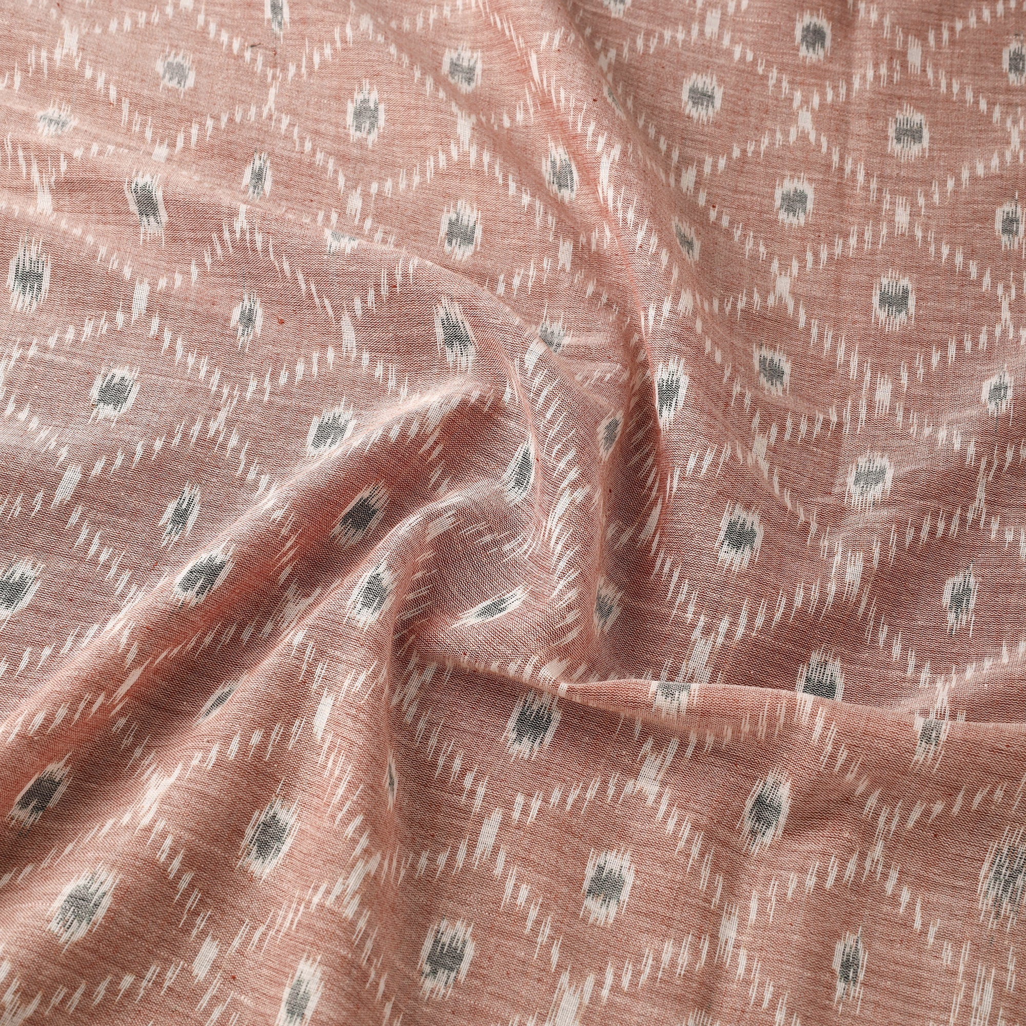 ASHOKA ASSEMBLE - CELEBRATING CRAFTS OF ODISHA Brown - Maniabandha Ikat Weave Handloom Cotton Fabric 10 - view 4