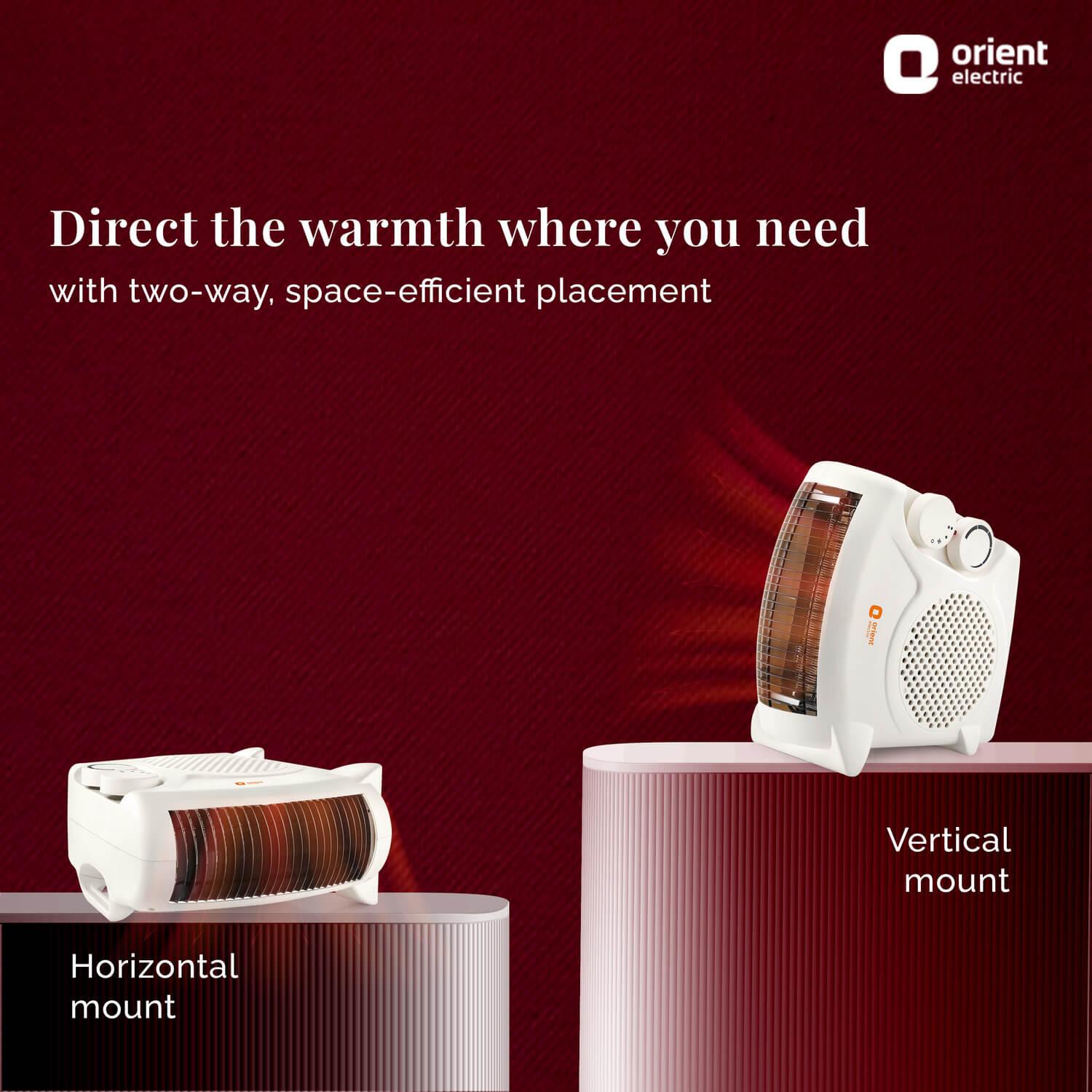 Orient Electric Areva Blower Room Heater with Adjustable Wattage (1000W-2000W) - view 2