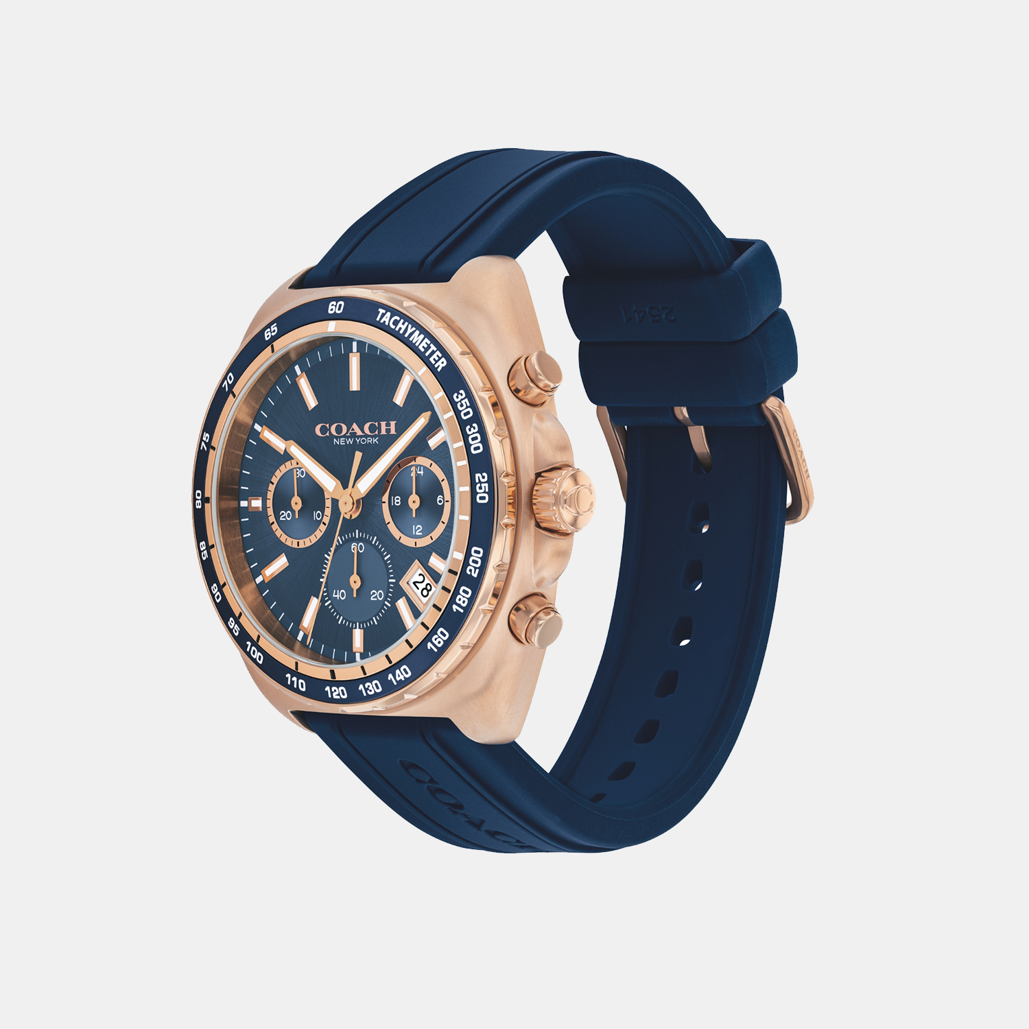 Coach Charter Men Quartz Blue Dial Chronograph Silicone Watch 14602730 - view 2