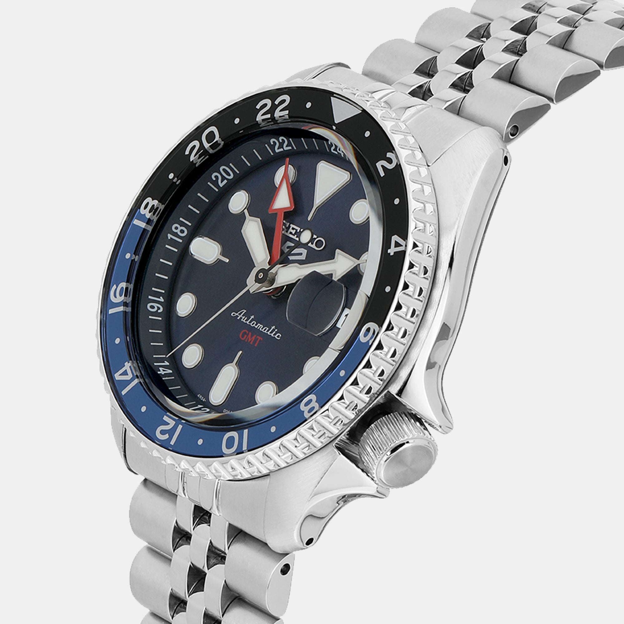 Seiko 5 Sports Men Automatic Blue Dial Analog Stainless Steel Watch SSK003K1 - view 2