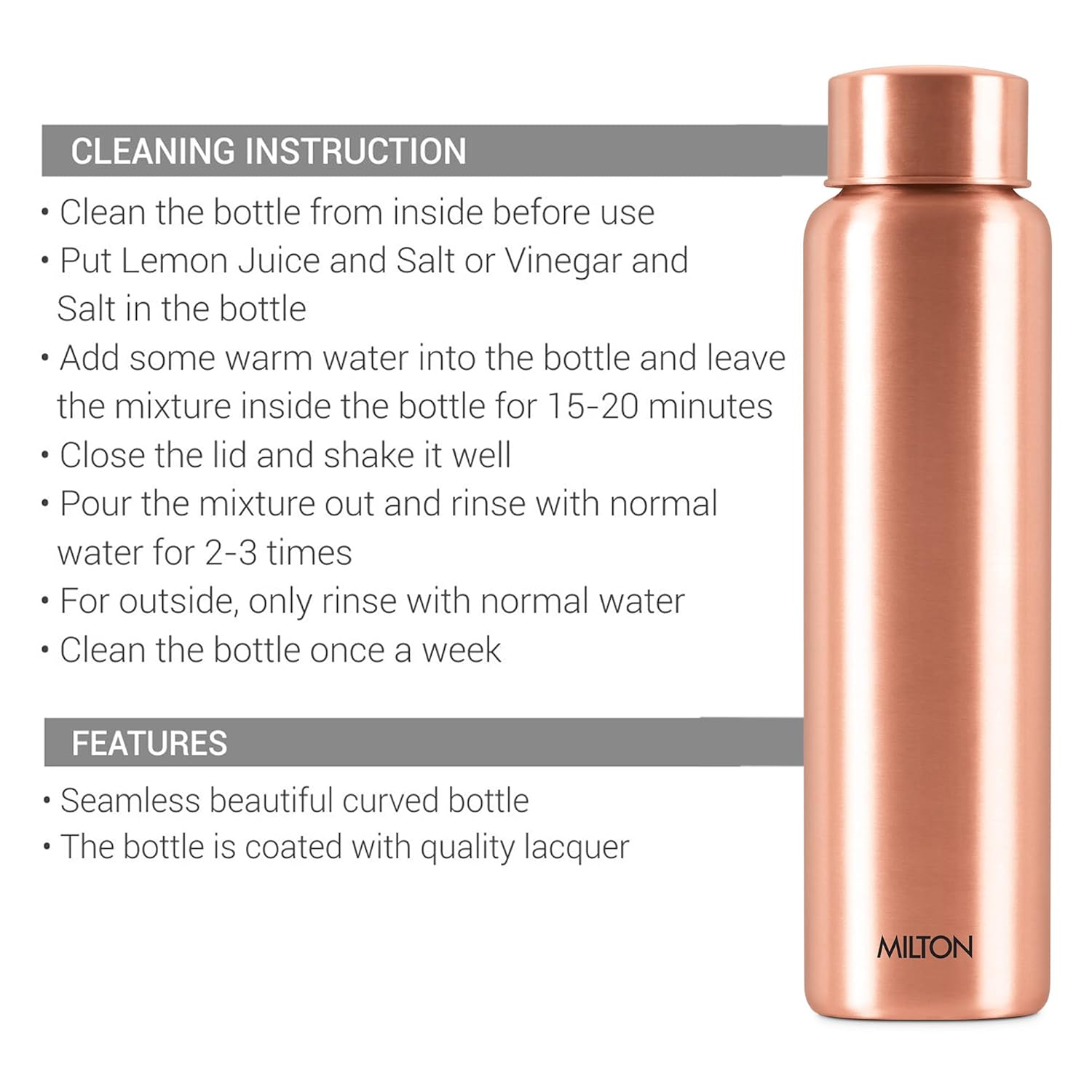 Milton Copper Aqua 1000 Water Bottle | 1 Pc - view 6