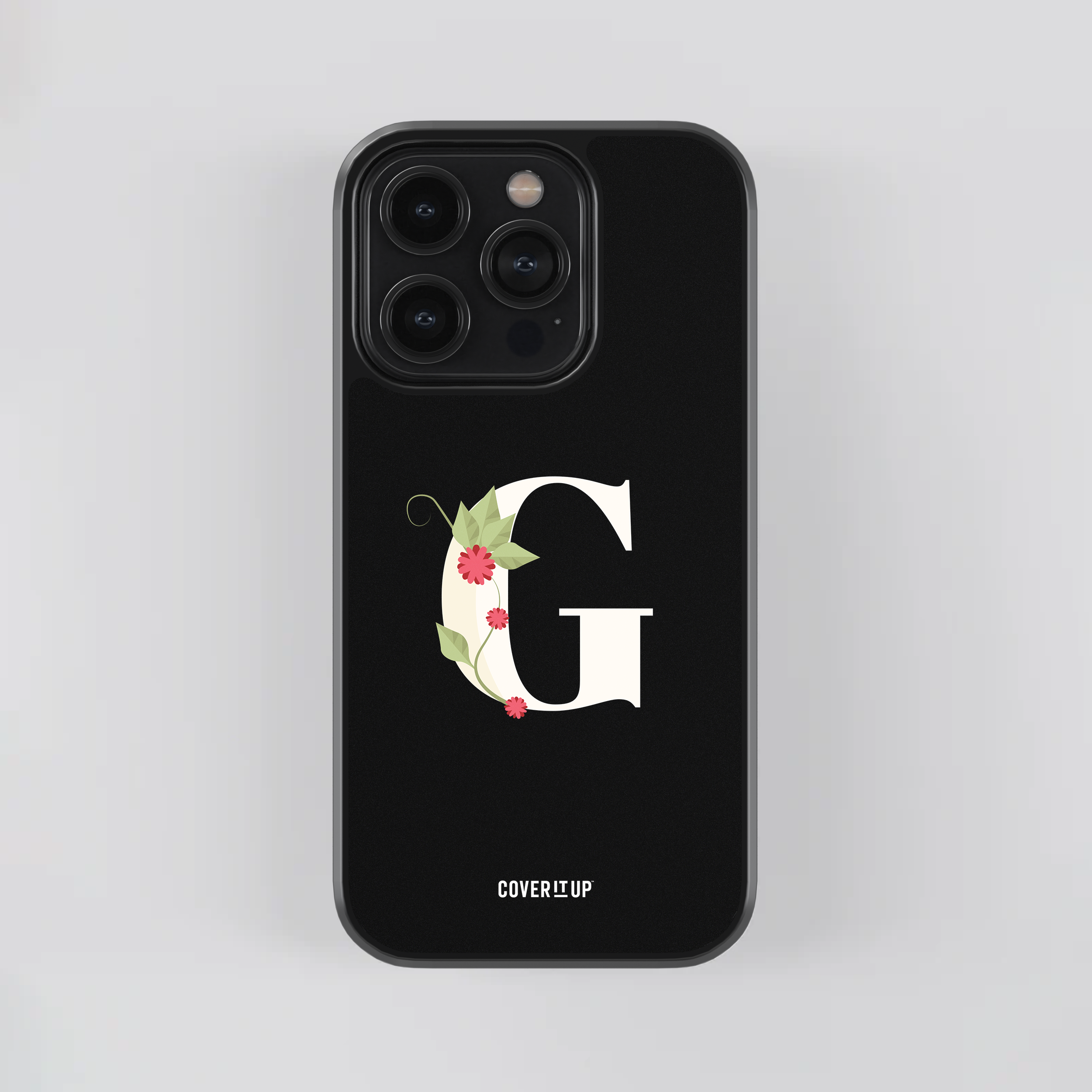 Design Phone Cases Limited Edition Floral Initial Glass Case - view 14