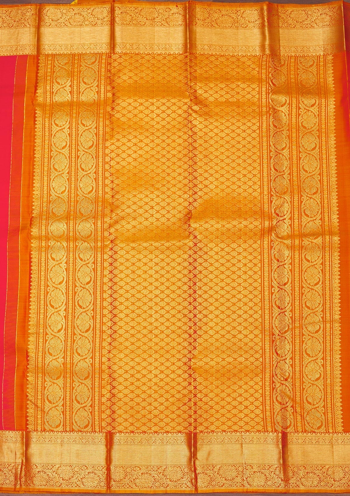 Koskii Red Zariwork Pure Silk Saree – Women's - view 5