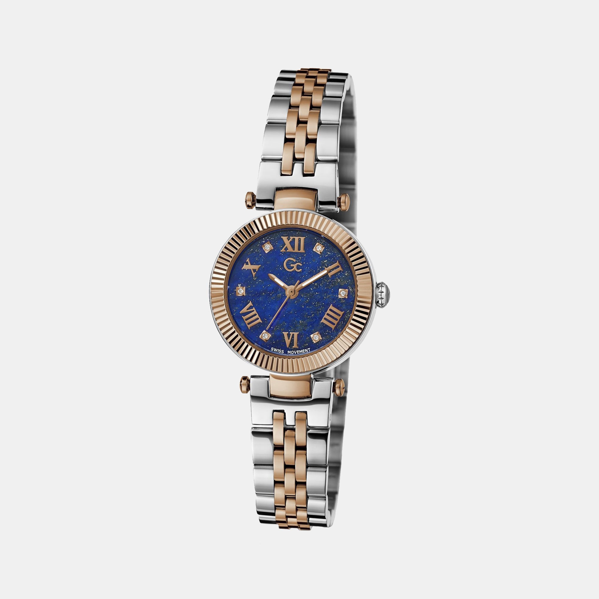 GC Flair Small Women Quartz Blue Dial Analog Stainless Steel Watch Z02004L7MF - view 4