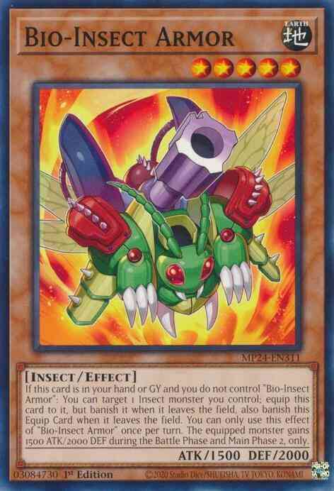 Yu-Gi-Oh! Bio-Insect Armor - MP24-EN311 - Common - 1st Edition