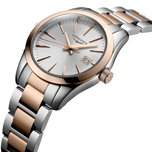 Longines Conquest Classic Sunray Silver Dial Women 29.5mm - view 2