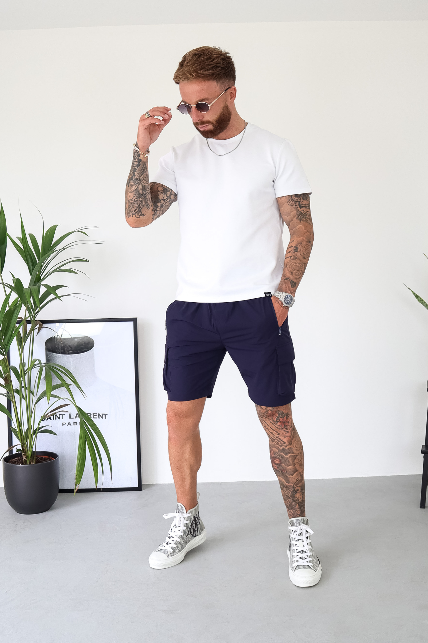 CAPO Lightweight Navy Cargo Shorts - view 4