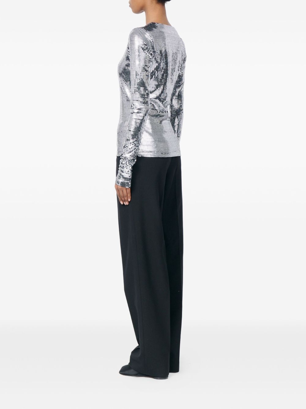 MM6 Maison Margiela Metallized top - view 2