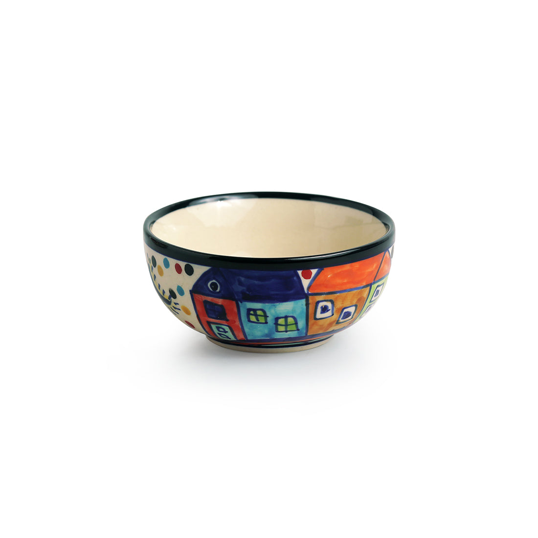 EXCLUSIVELANE 'The Serving Hut Goblets' Handpainted Serving Bowls In Ceramic (Set Of 6) - view 3