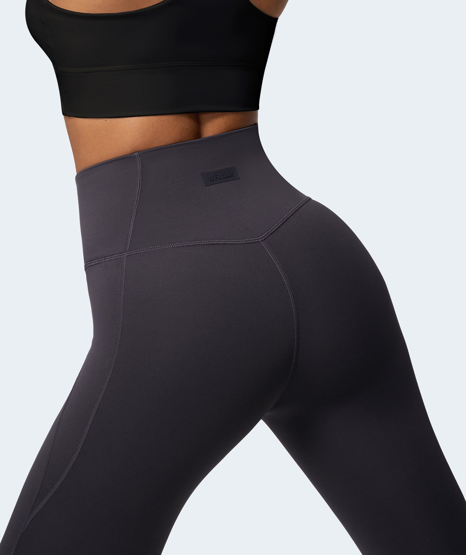 FIRM ABS Nakedfeel High Waisted Leggings - Tephra Gray - view 5