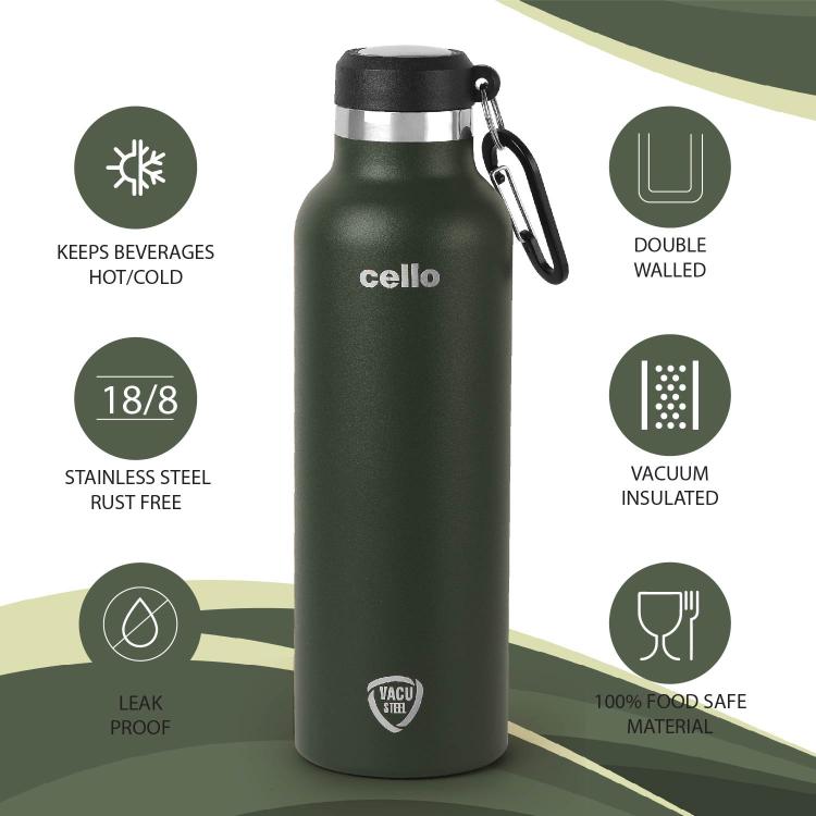Cello Duro Hector Flask, Vacusteel Water Bottle - view 31