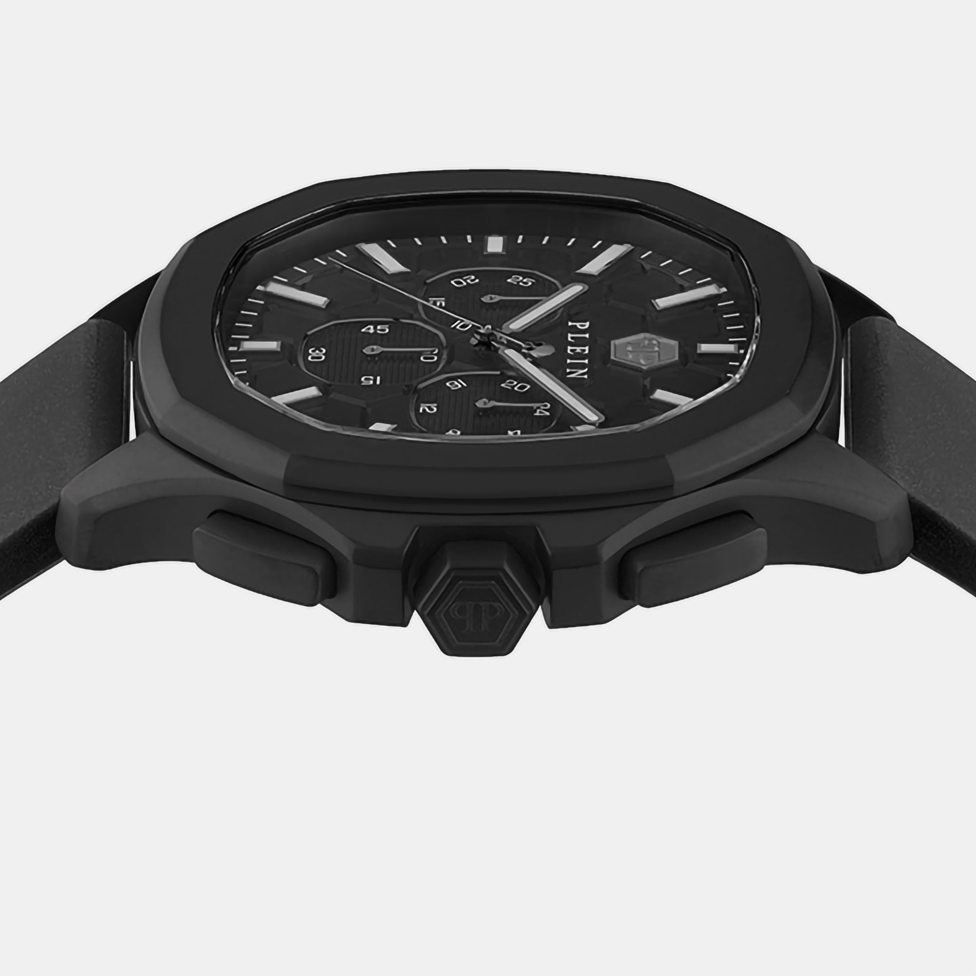 Philipp Plein High-Iconic Men Quartz Black Dial Chronograph Silicone Watch PWSAA0823 - view 2
