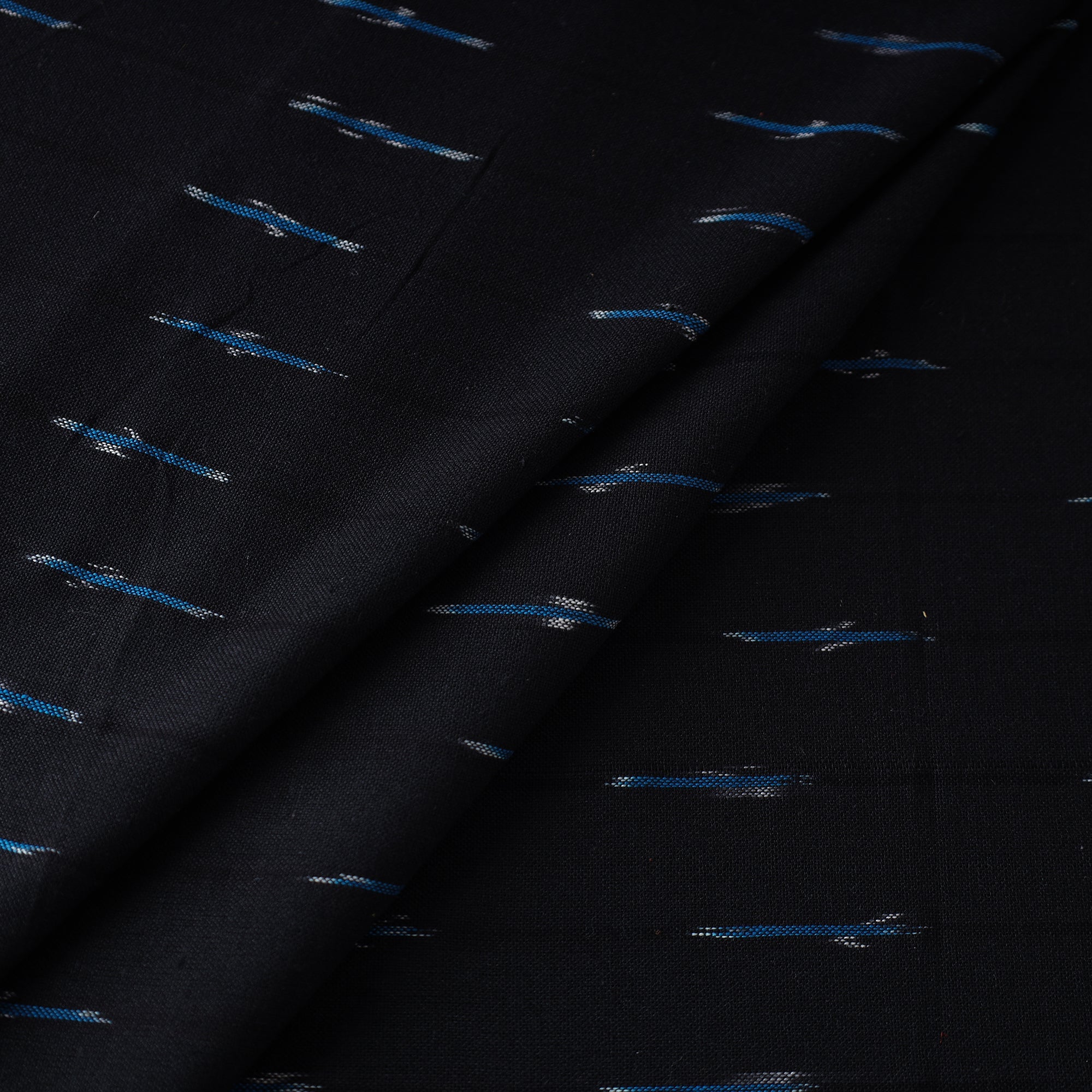 SOUTH KARGHA Black - Pochampally Ikat Weave Cotton Fabric 25 - view 2