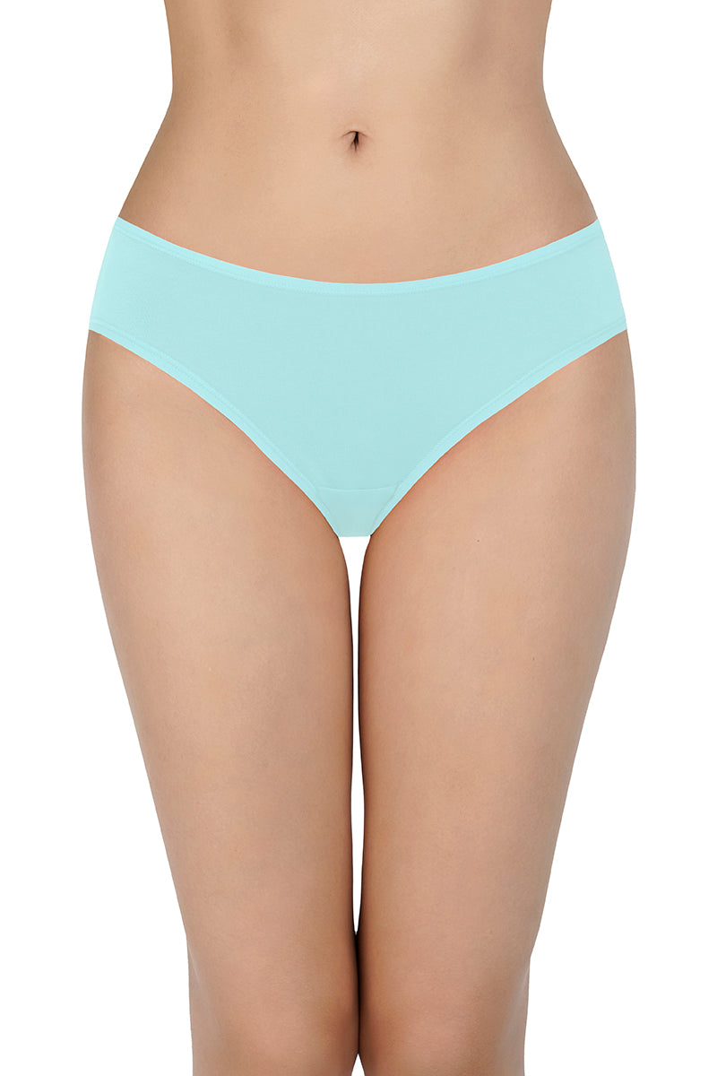 Amante Solid Low Rise Assorted Bikini Panties (Pack of 3 Colors & Prints May Vary) - view 3