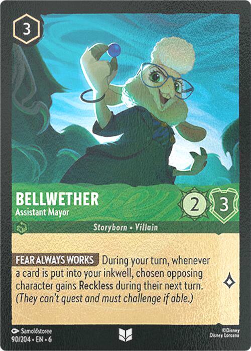 204 azurite sea – Lorcana Bellwether - Assistant Mayor - 90/204 [Azurite Sea] [Cold Foil]
