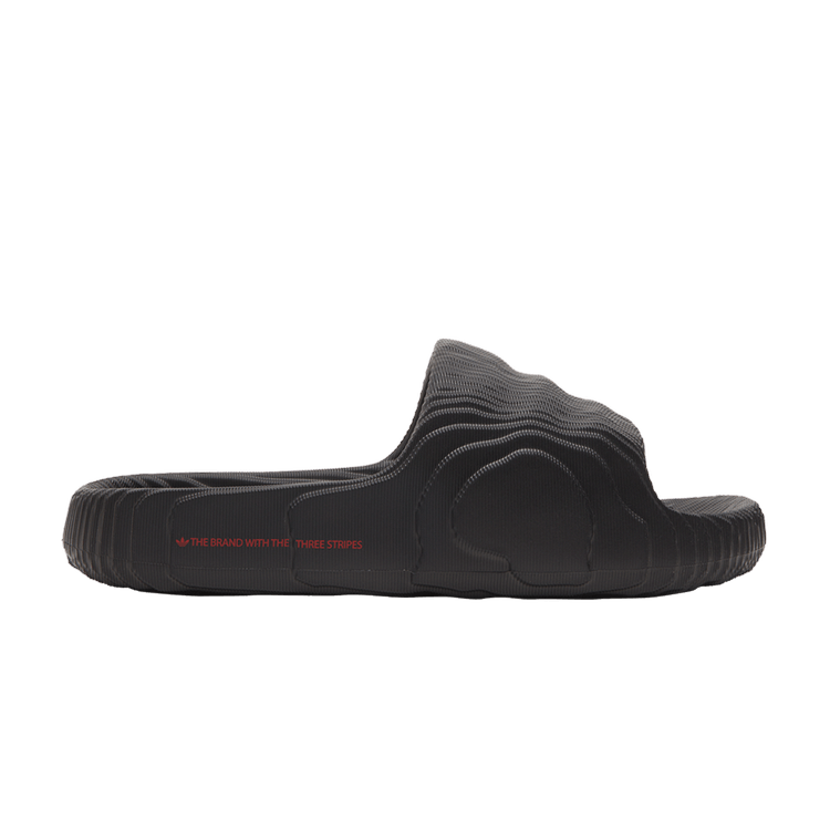 Yeezy adidas Adilette 22 Slides Black Scarlet