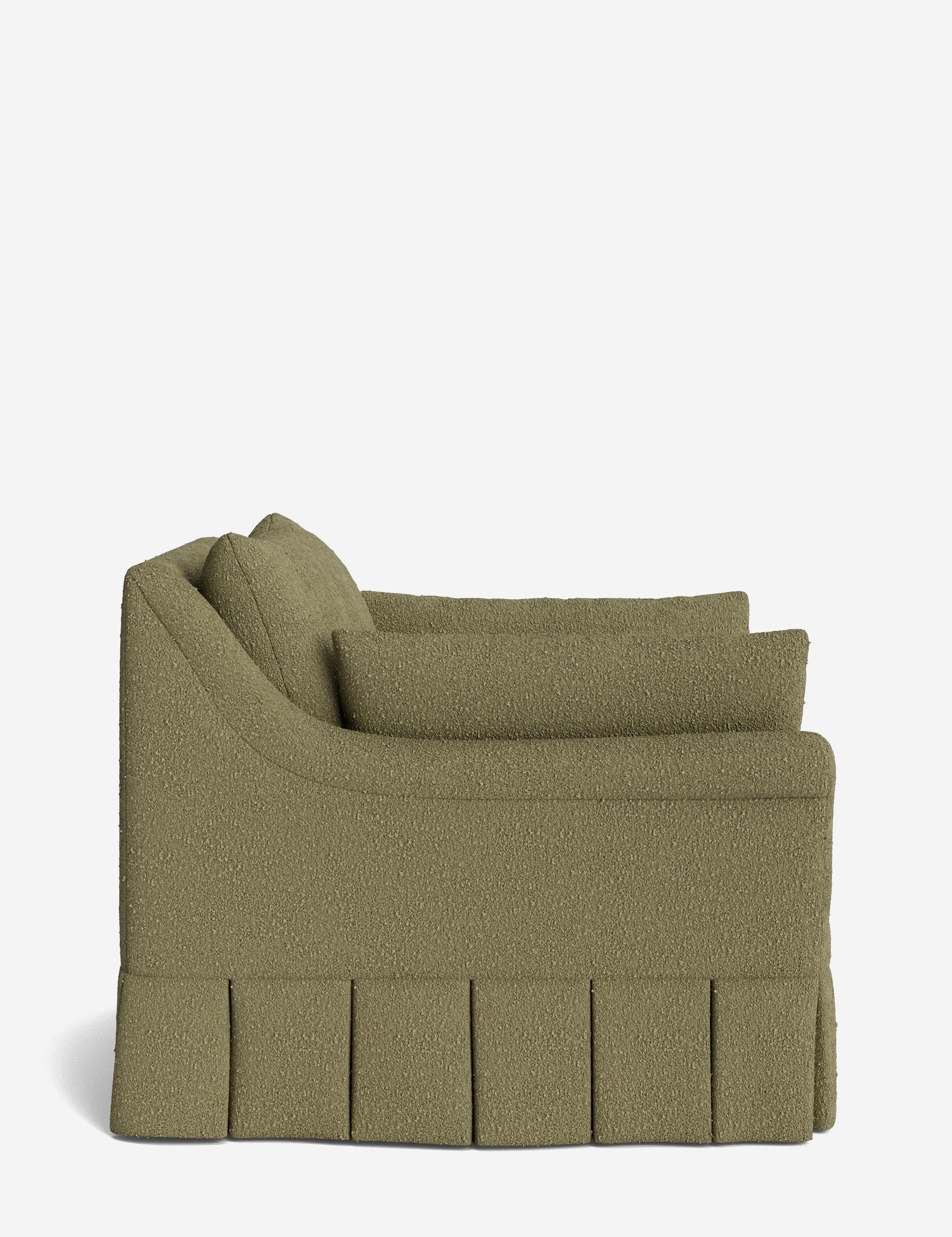 Lulu and Georgia Portola Rolled Arm Luxe Depth Pleated Chair - view 122