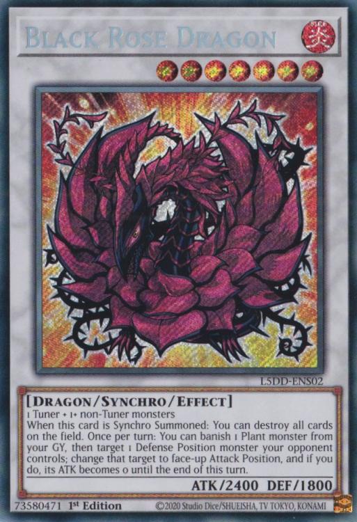 Yu-Gi-Oh! Black Rose Dragon - L5DD-ENS02 - Secret Rare - 1st Edition