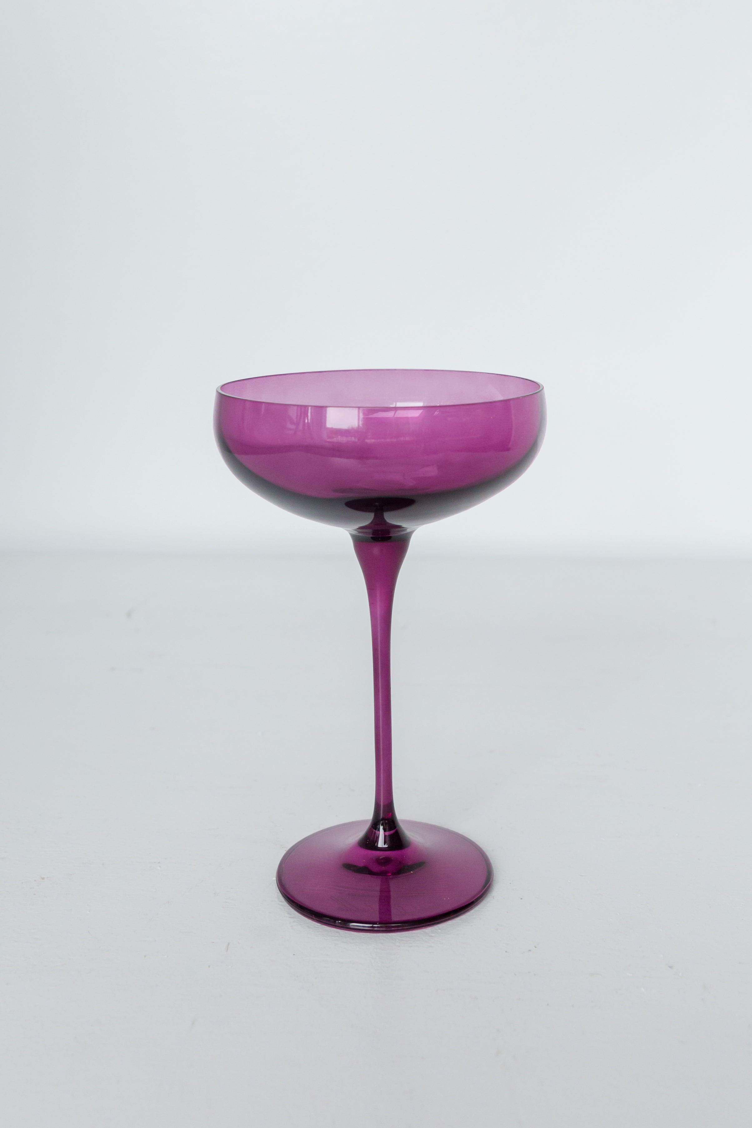Estelle Colored Glass Estelle Colored Champagne Coupe Stemware - Set of 2 {Amethyst} - view 4