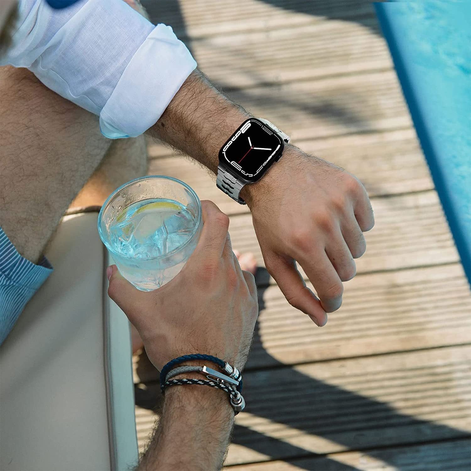 Million Cases Luxury Interwoven Metal Strap for Apple Watch - view 21