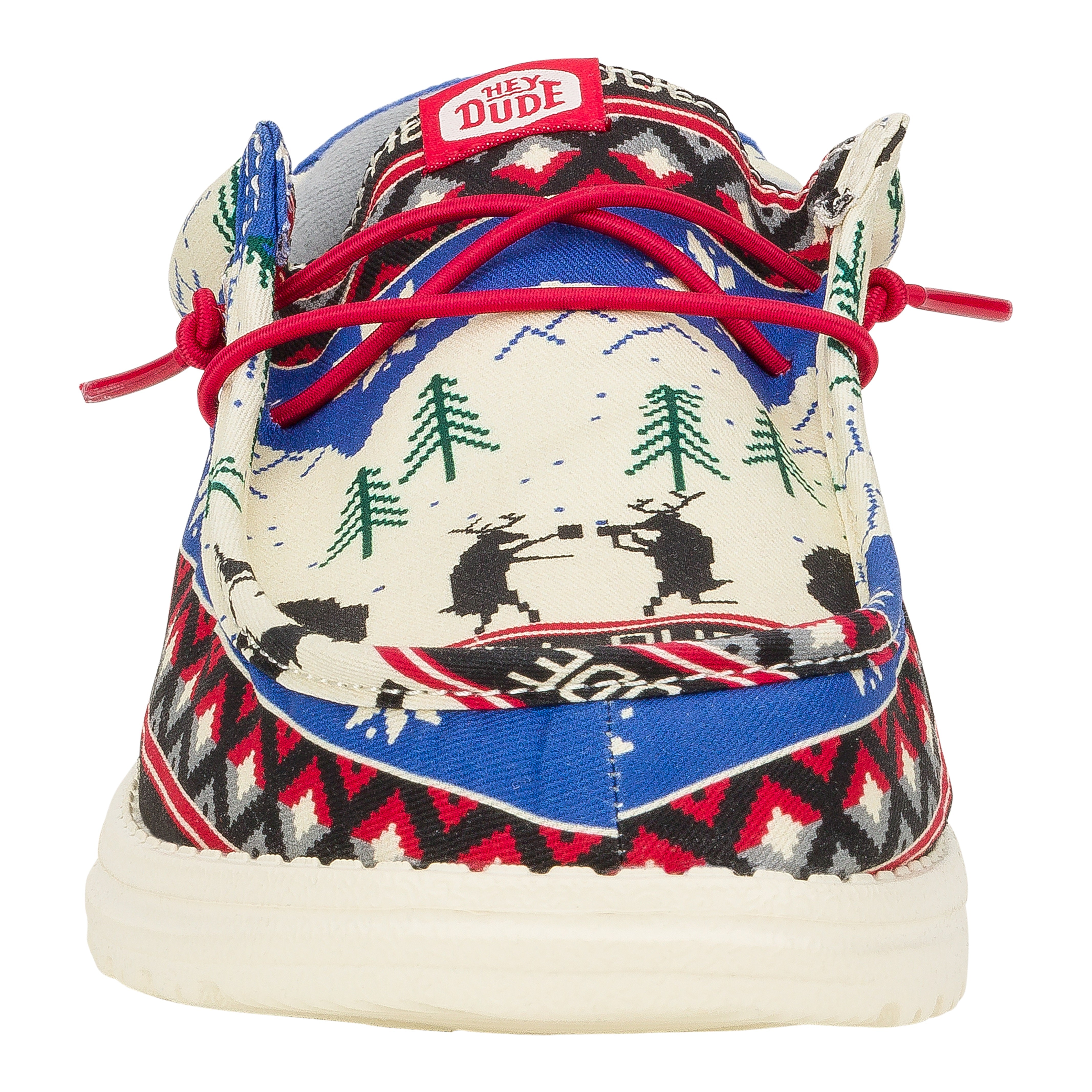 HEYDUDE shoes Wally Holiday Cheers - Holiday White/Multi - view 4