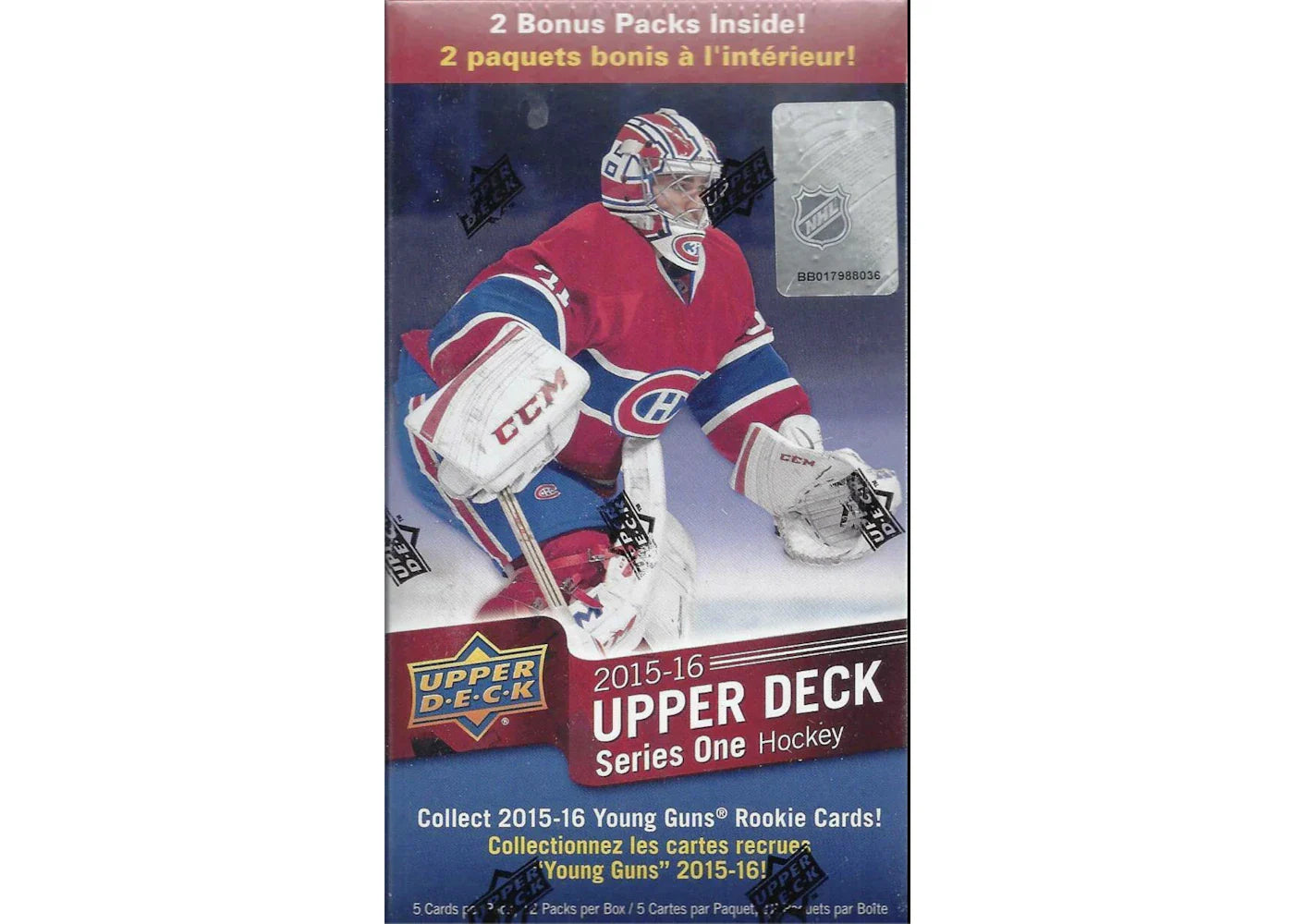 2015-16 Upper Deck Series One Hockey Blaster Box