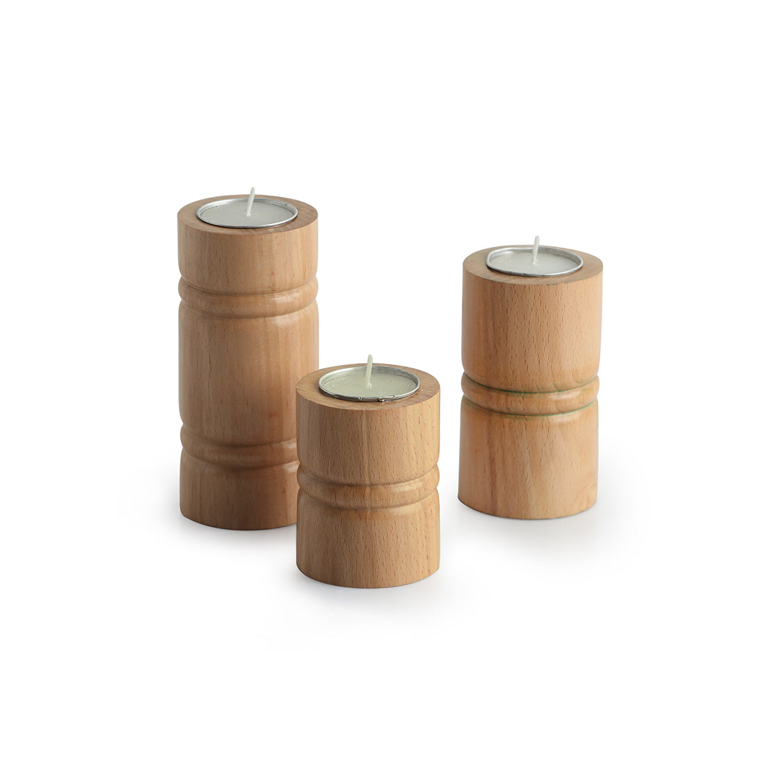 EXCLUSIVELANE 'Jugnu Stambh' Tea Light Holder (Set of 3) - view 2