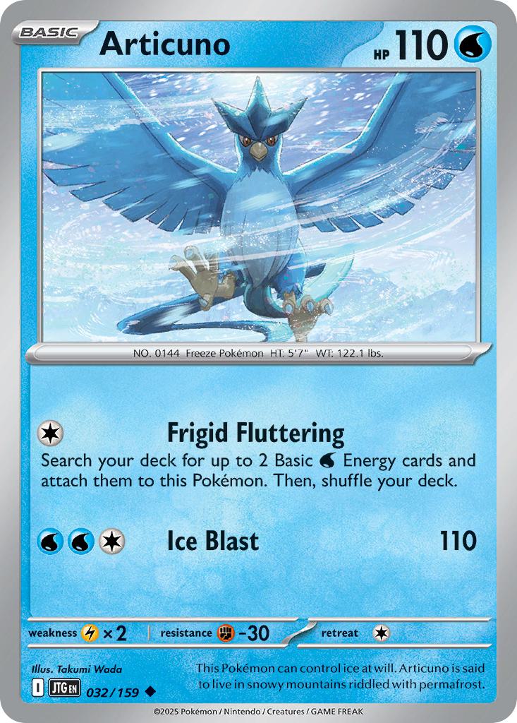 Uncommon sv09-032 non-holo – Pokémon Articuno - 032/159 - Uncommon [sv09-032] [Non-Holo]