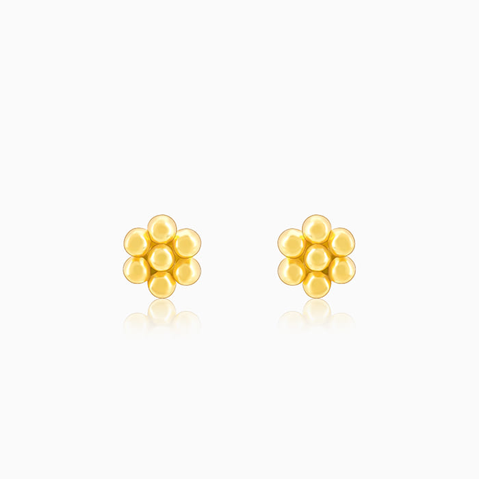 GIVA Jewellery Golden Bead Earrings
