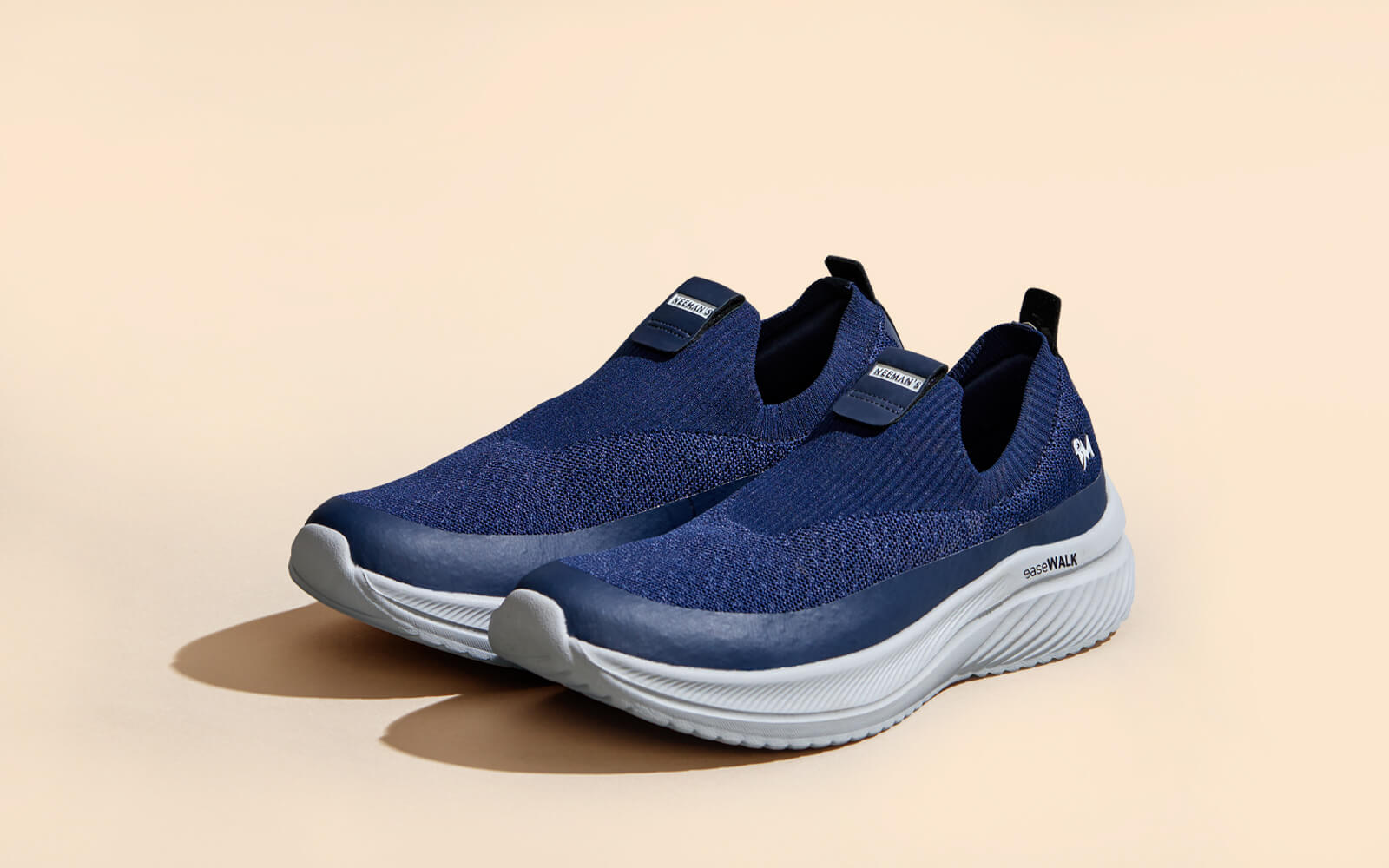 Neeman's Ease Walk Slip Ons : Blue - view 4