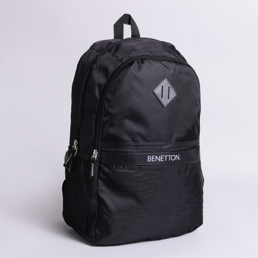 Pinnacle Classic Black Benetton Laptop Backpack - view 2