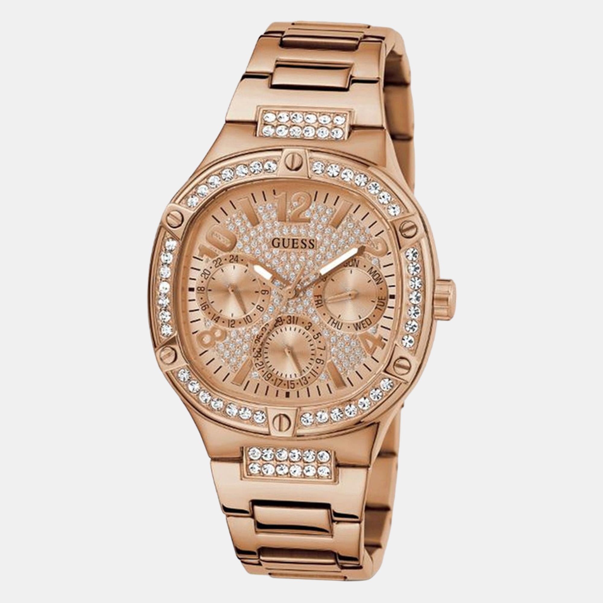 Guess Duchess Women Quartz Rose Gold Dial Chronograph Stainless Steel Watch GW0558L3 - view 2