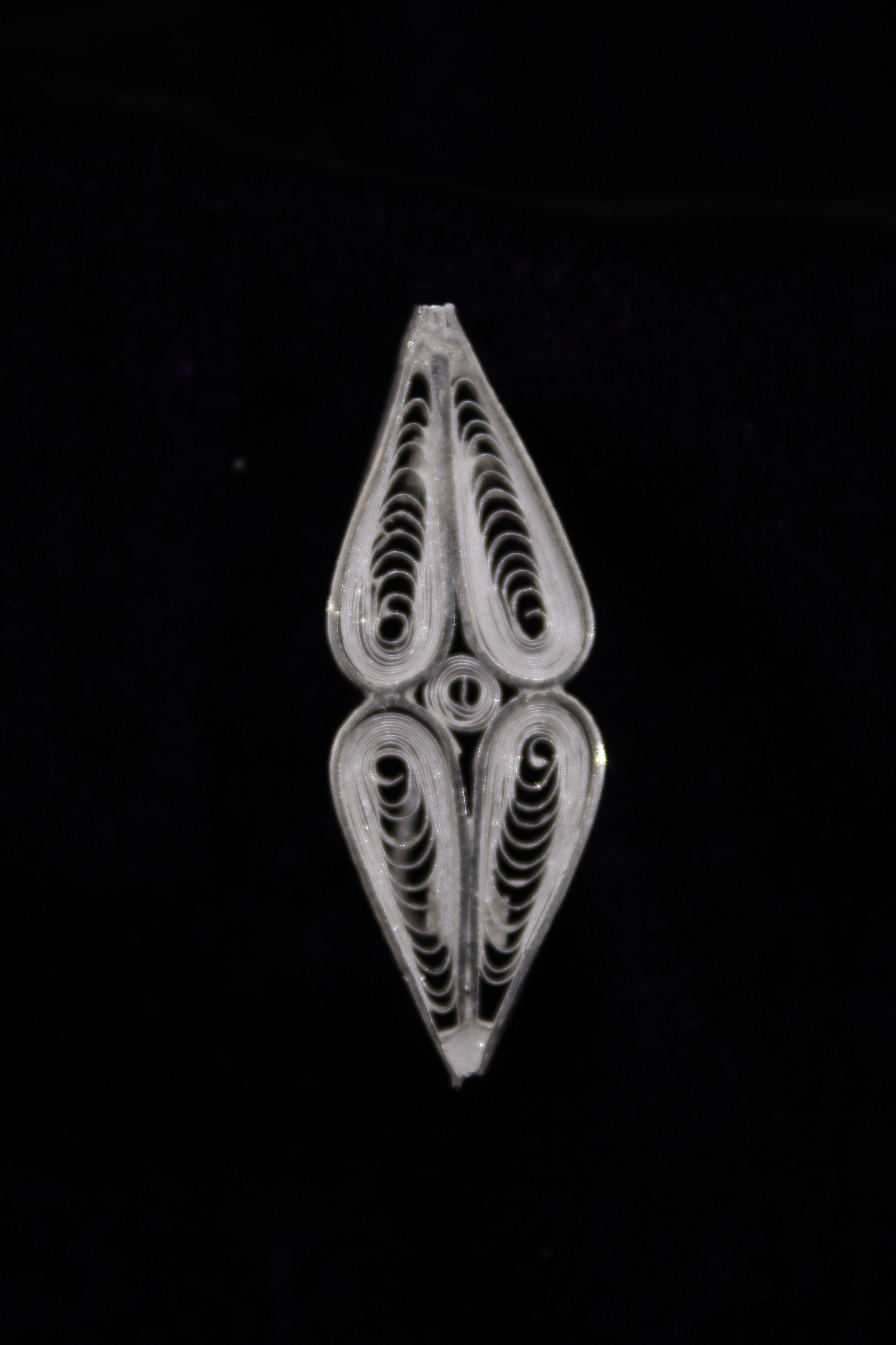 Indianvillez Love Designer Silver Filigree Saree Pin
