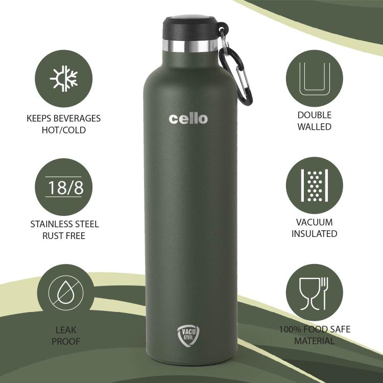 Cello Duro Hector Flask, Vacusteel Water Bottle - view 35