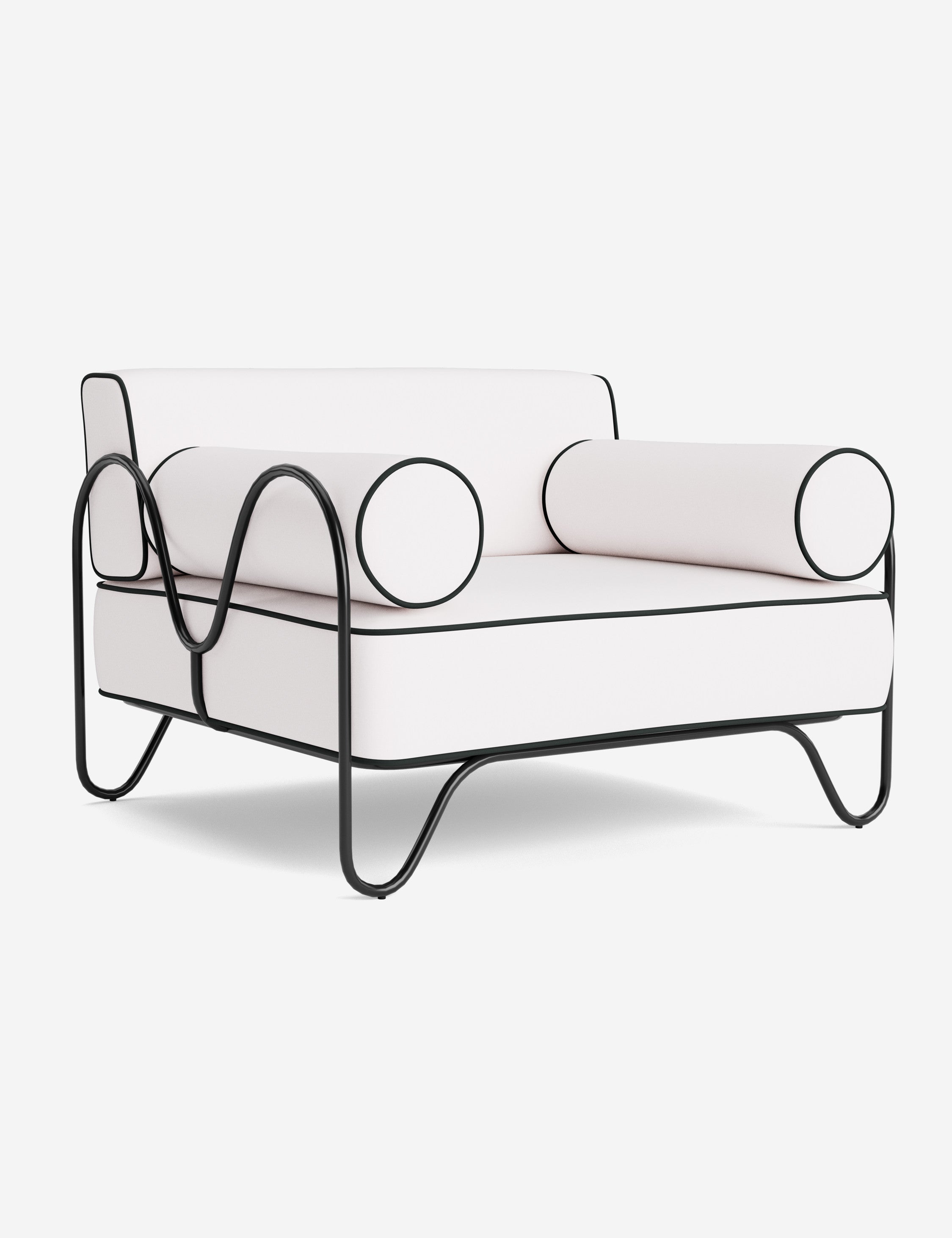 Lulu and Georgia Peggy Outdoor Accent Chair Cushion by Sarah Sherman Samuel - view 66