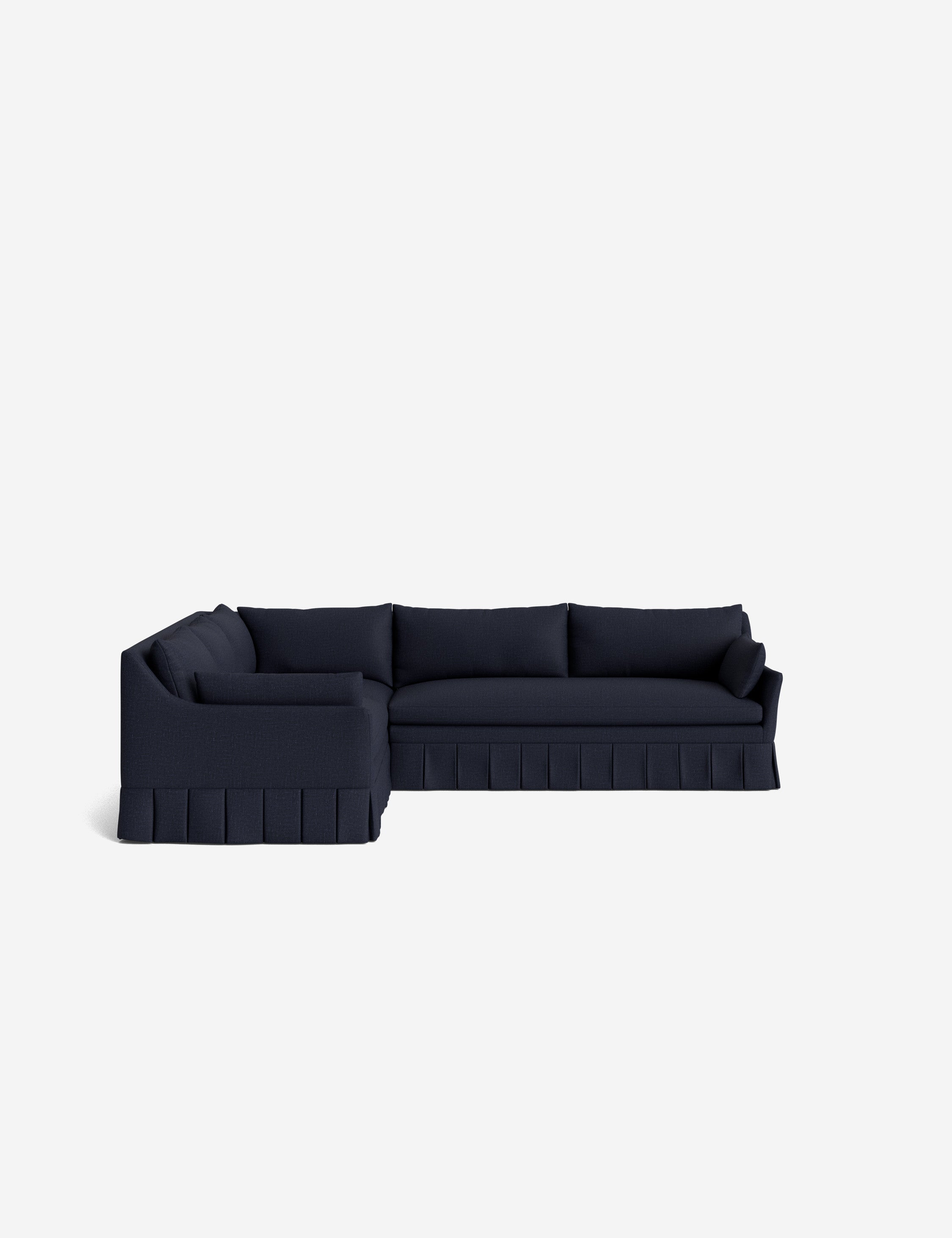 Lulu and Georgia Portola Luxe Depth Pleated Corner Sectional Sofa - view 111