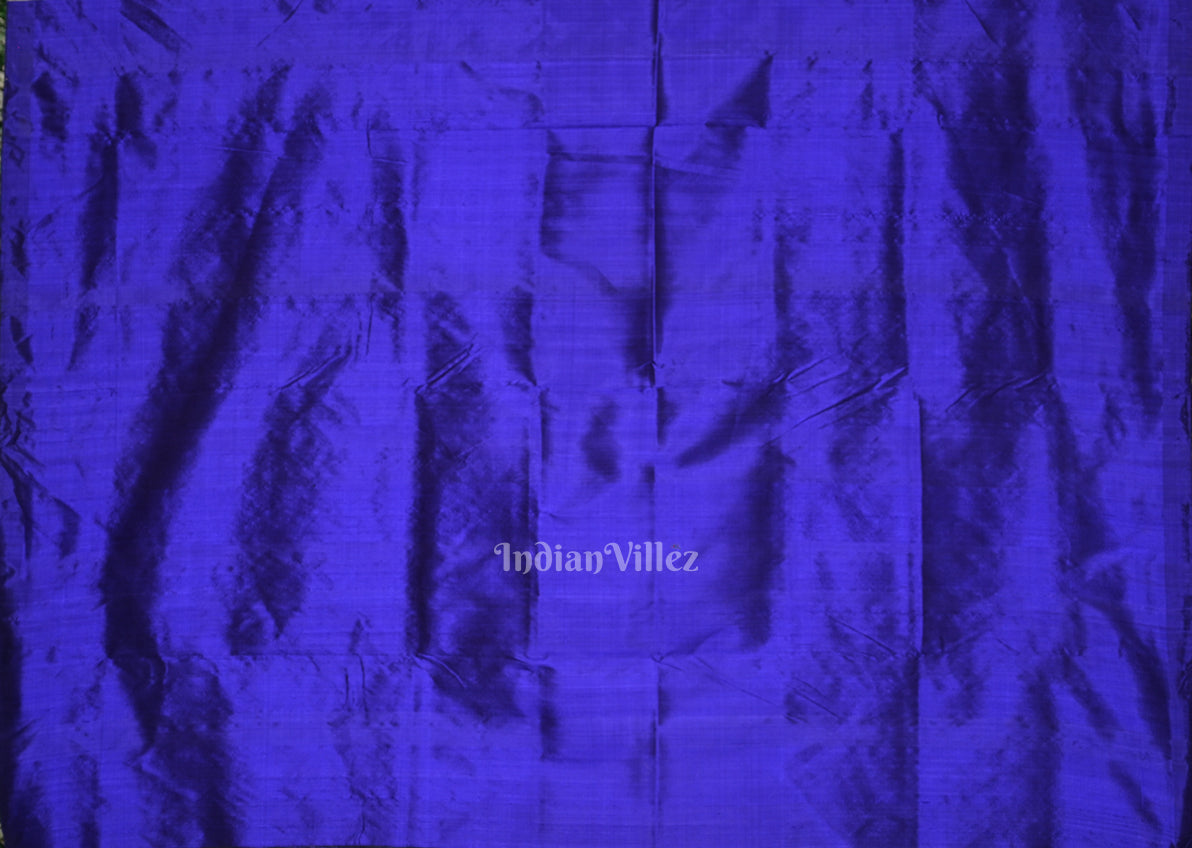 IndianVillèz Green Blue Cambodian Inspired Designer Contemporary Silk Saree - view 5