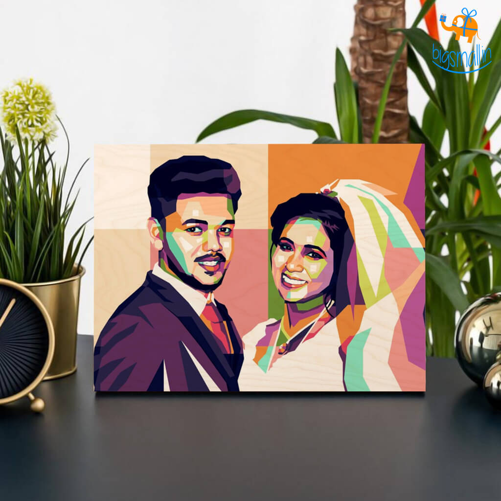 Chitra Chaya Personalized Pop Art Wooden Frame - view 10
