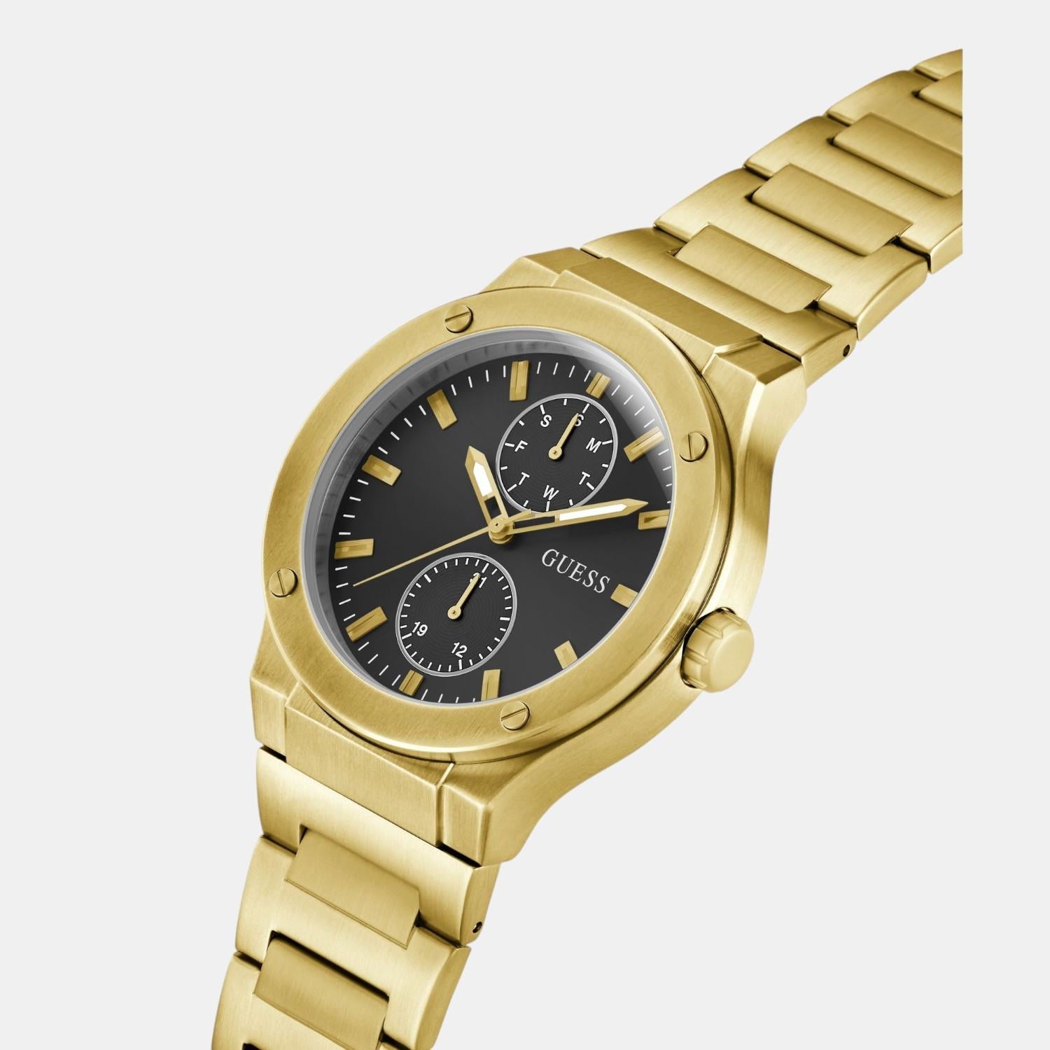 Guess Dress Men Quartz Black Dial Multi-Function Stainless Steel Watch GW0795G4 - view 3