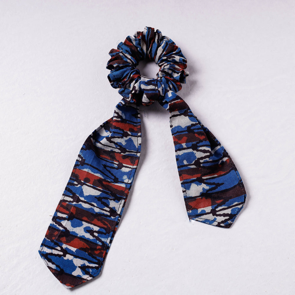 ITOKRI CRAFTS INITIATIVE Bindaas Print Cotton Elastic Hair Bands/Scarf Ponytail Holder/Scrunchie Ties