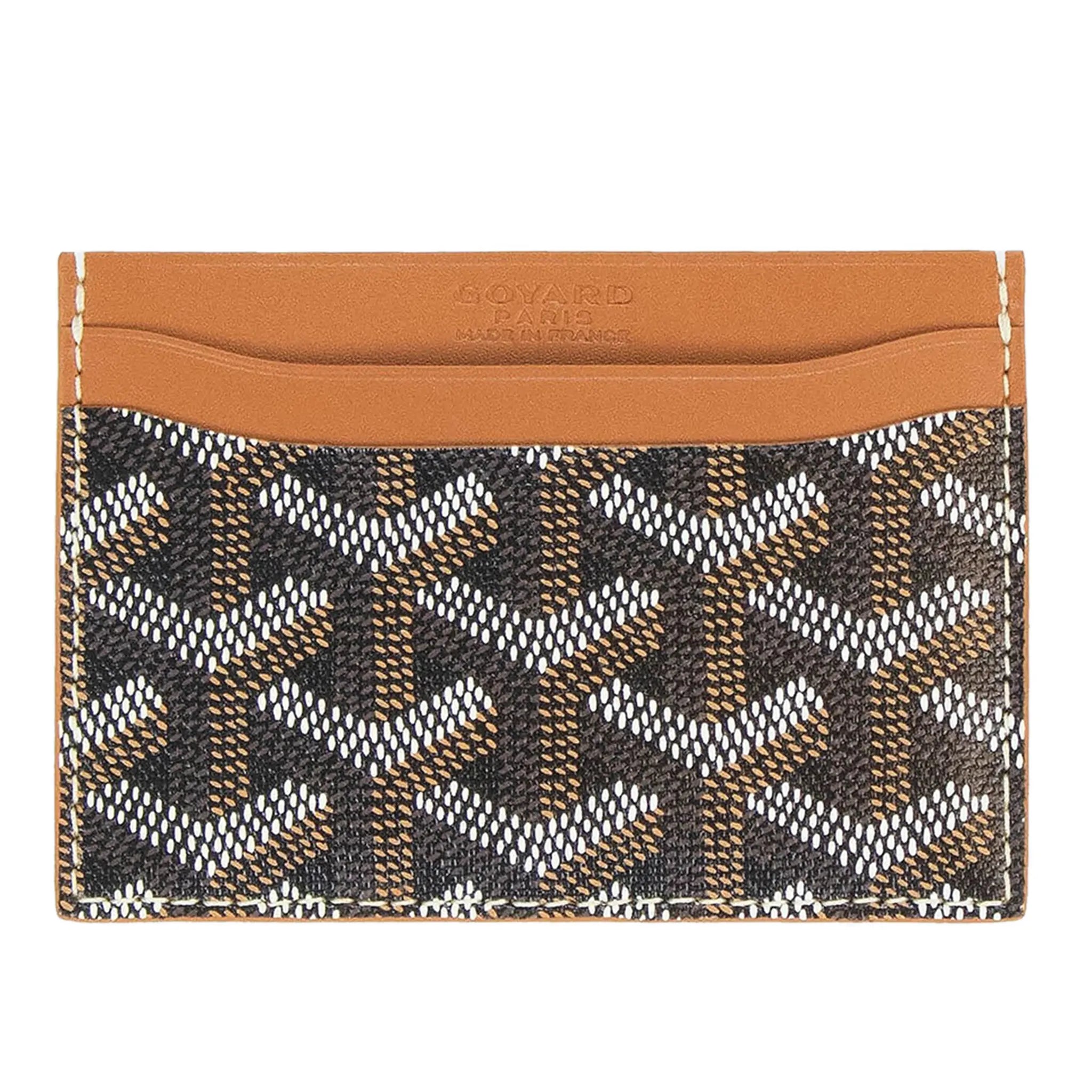 Goyard Saint Sulpice Black Tan Card Holder - view 2