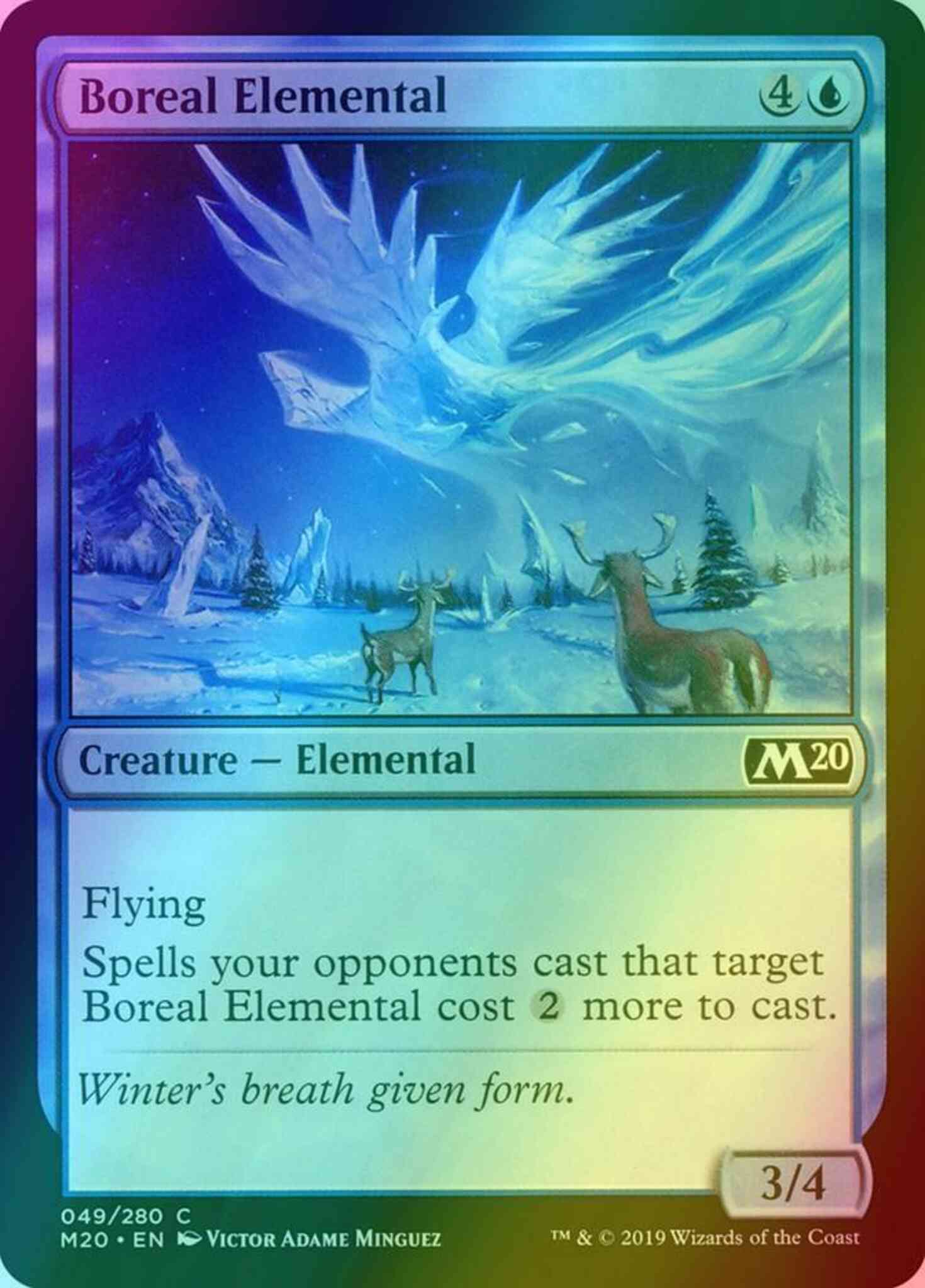 Boreal elemental 49 – Magic Boreal Elemental [49] [Core Set 2020] [Foil]