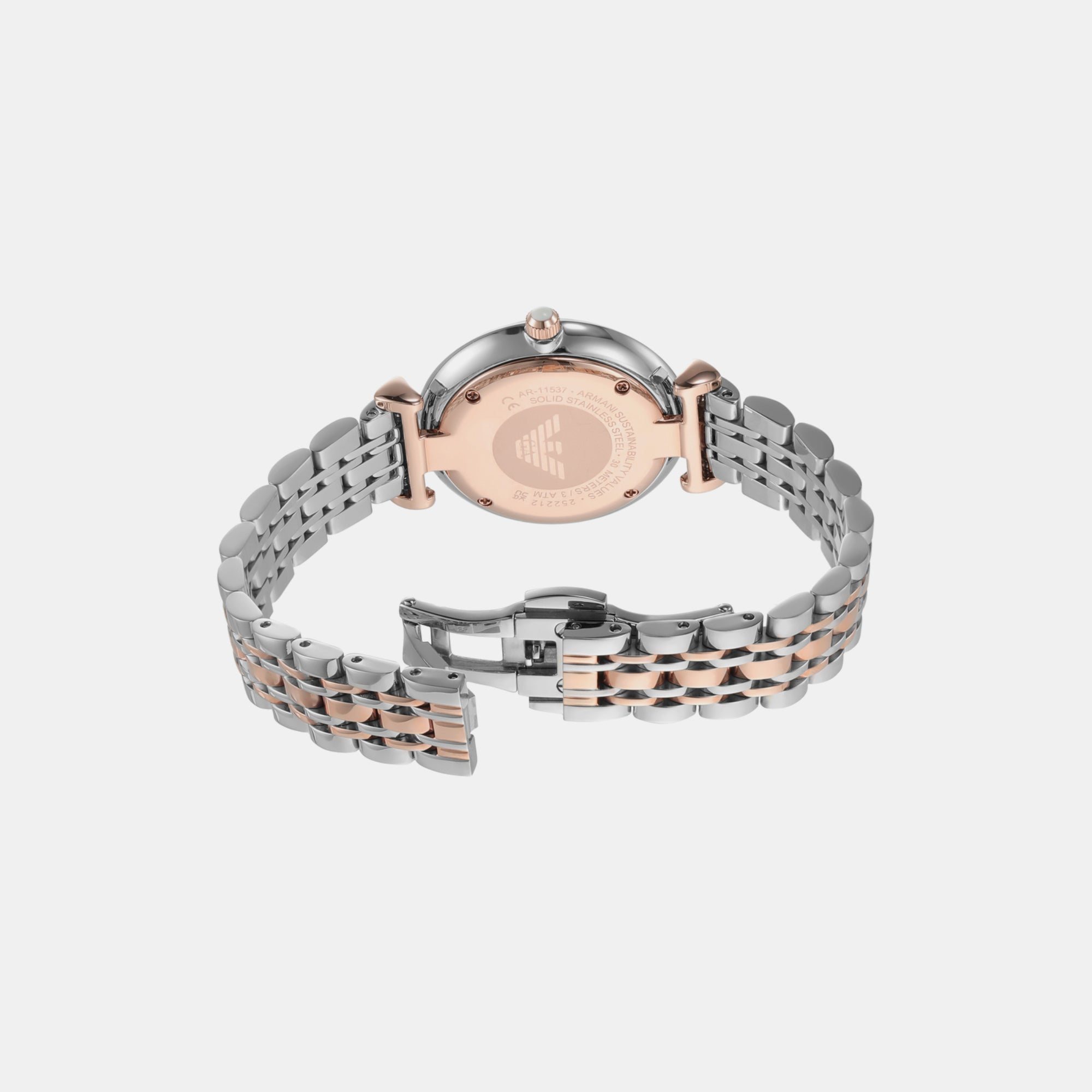 Emporio Armani Gianni T-B Women Quartz Silver Dial Analog Stainless Steel Watch AR11537 - view 2