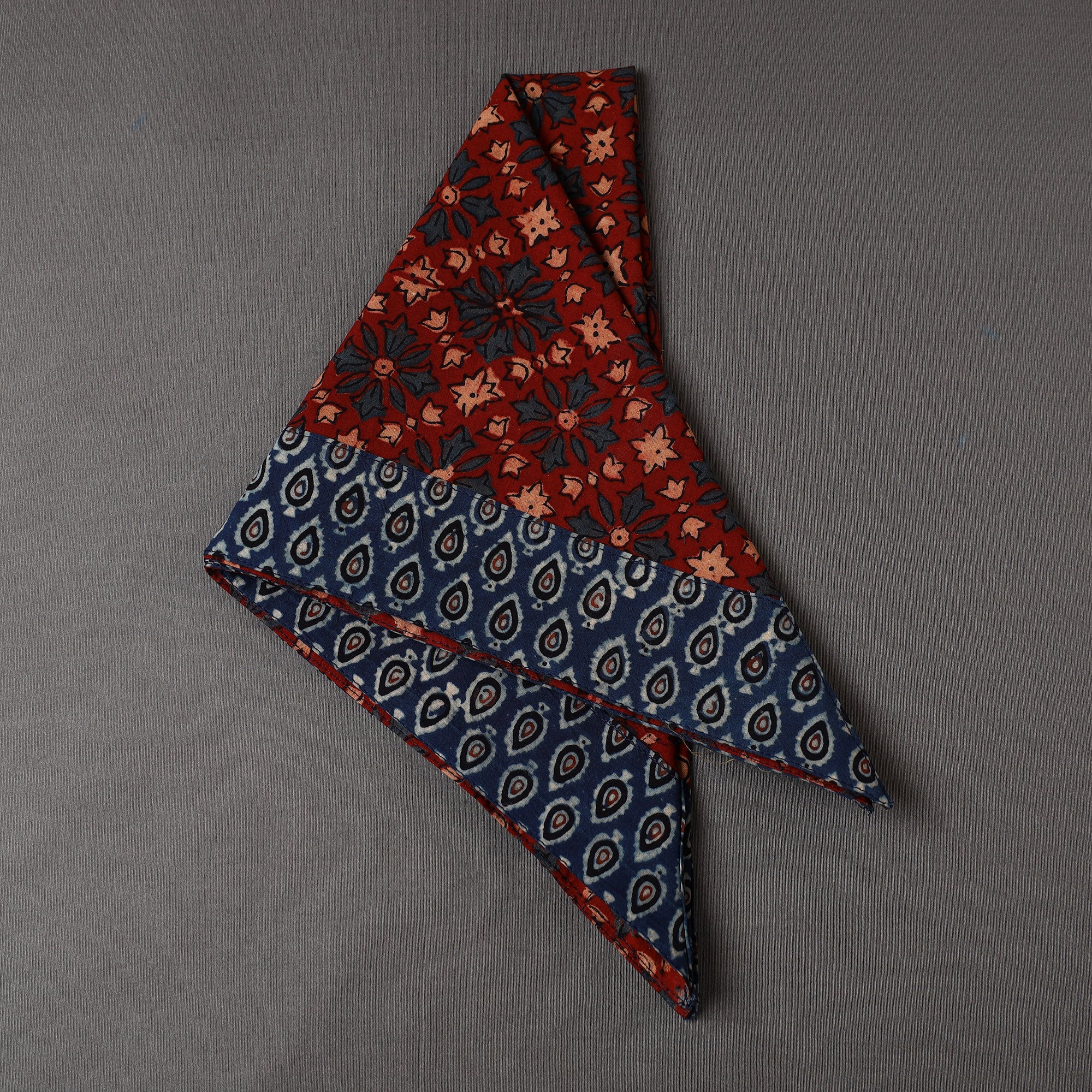 NOORI BAZAR Ajrakh Block Printed Cotton Bandana