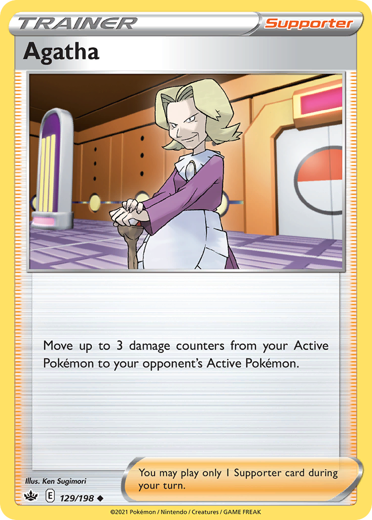 Uncommon swsh6-129 non-holo – Pokémon Agatha - 129/198 - Uncommon [swsh6-129] [Non-Holo] - Agatha - 129/198 - Uncommon